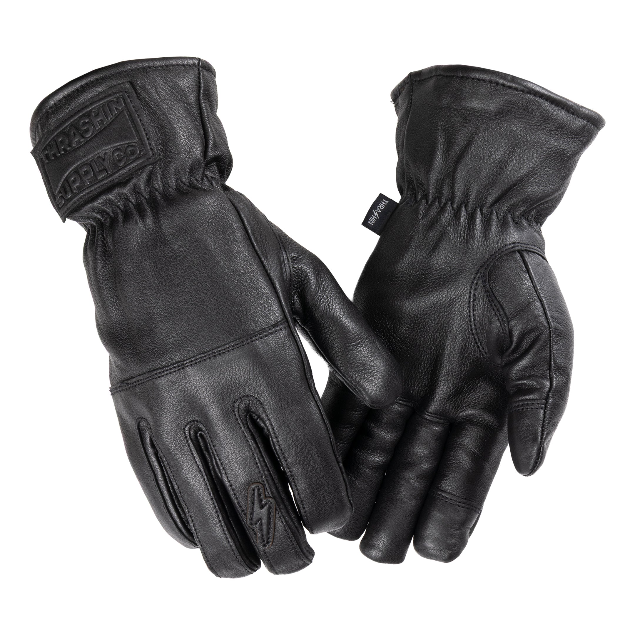Thrashin Supply® Ace Roper Glove - Leather - Black