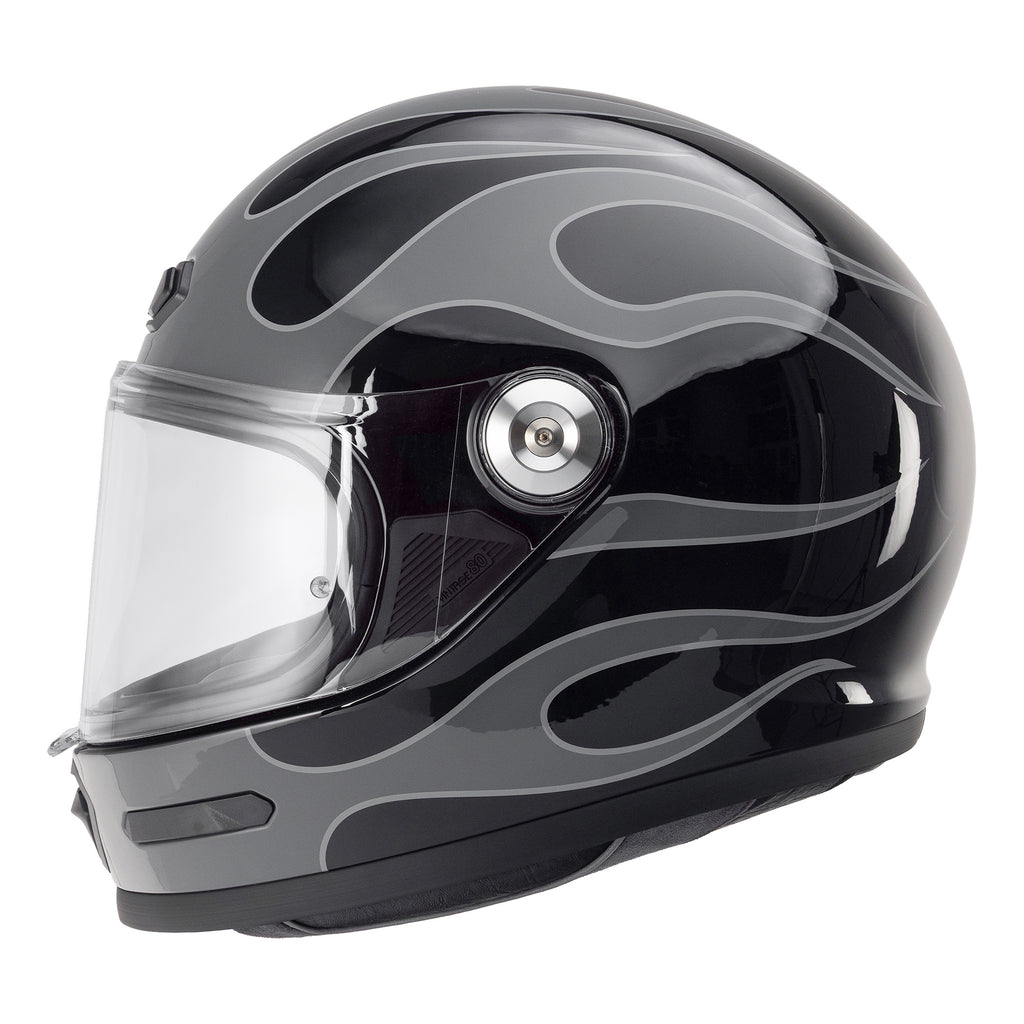 bell bullitt chemical candy grey helmet Helmets Vader White/Red Large Offering riders a vintage look with a modern flavor New Shoei Glamster Blast (Black)