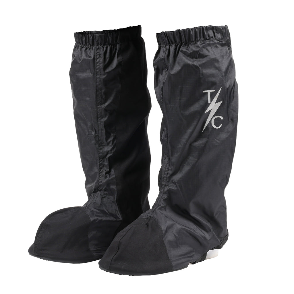 Unisex Waterproof Non-Slip Rain Boot Covers - Black | Reflective, Zipper, Insulated For Hunting