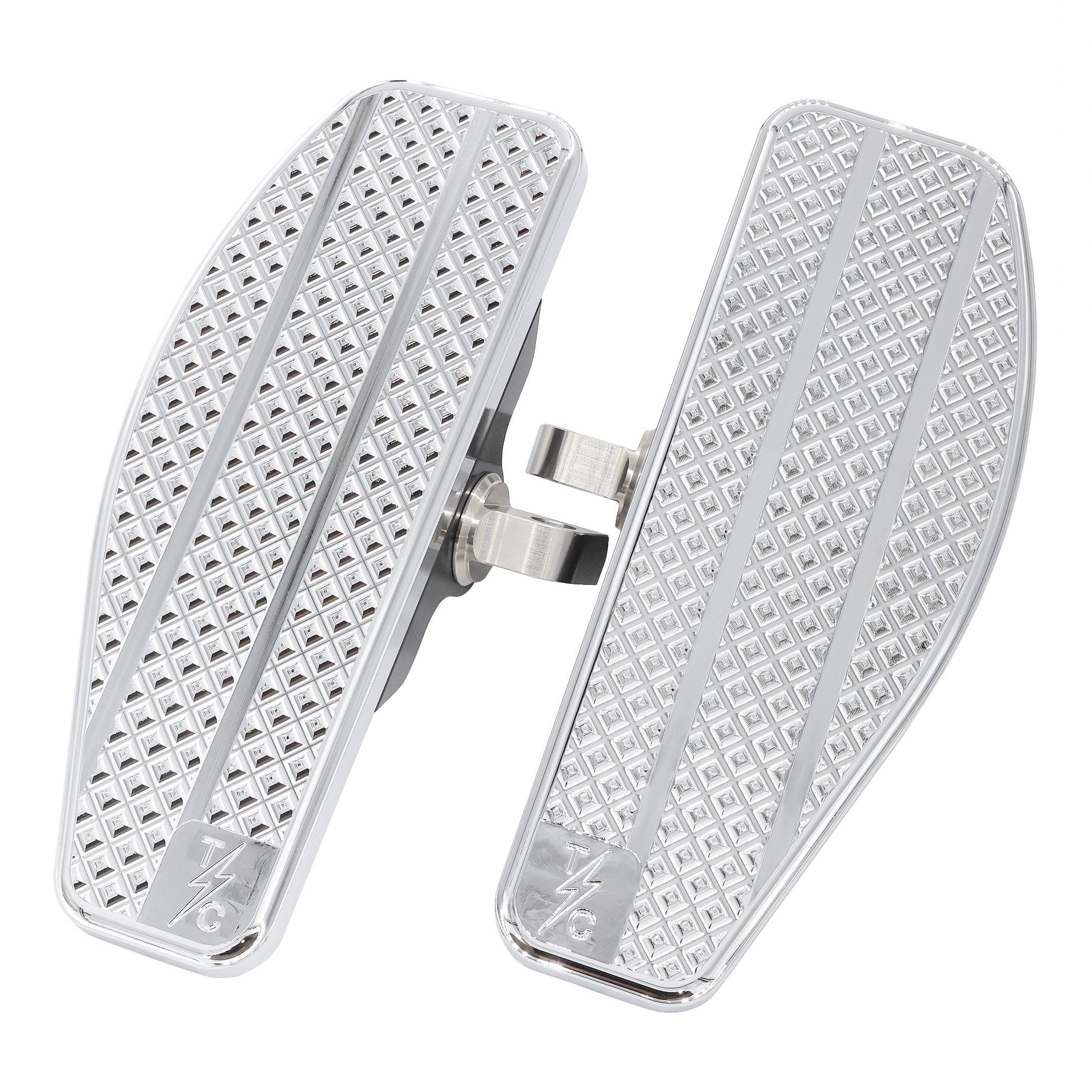 Mini Floorboards Chrome Dyna Sportster FXR Softail. Thrashin Supply