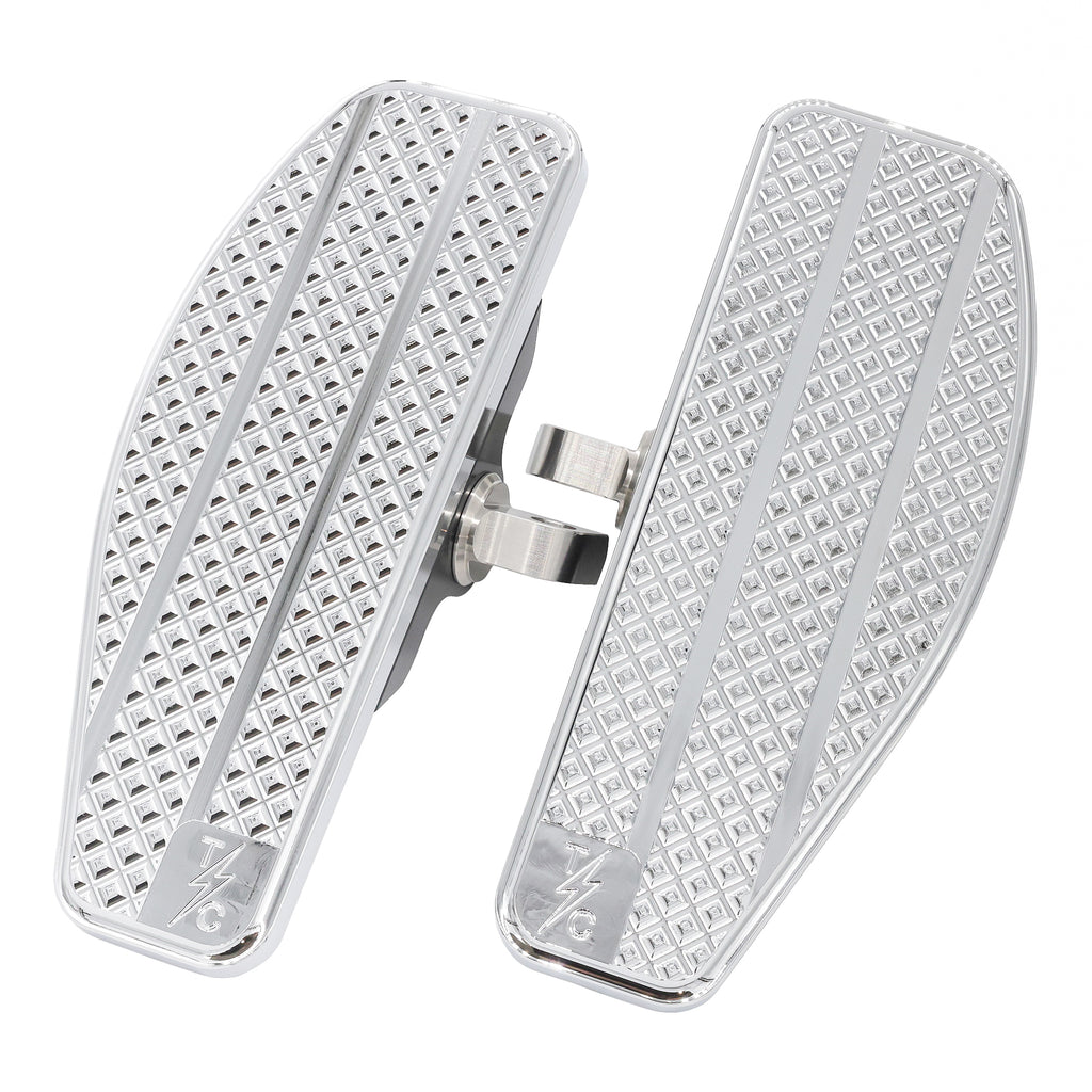 Mini Floorboards Chrome Dyna, Sportster, FXR, Softail... Thrashin