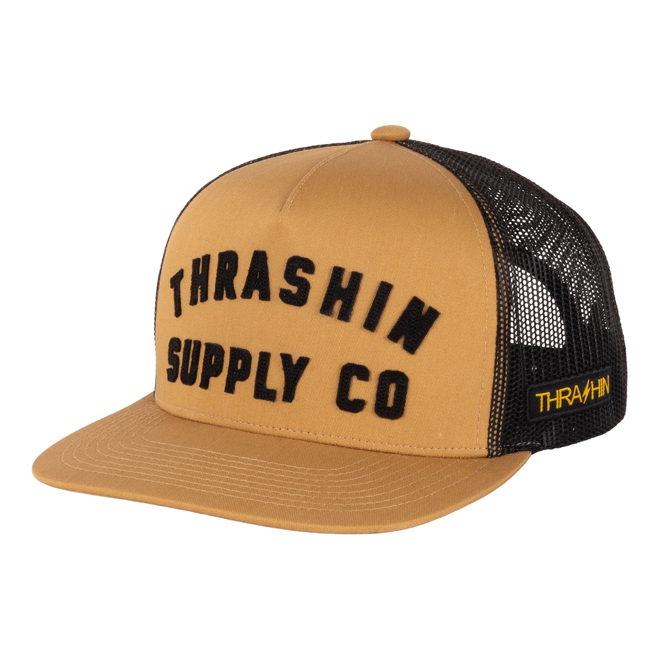 Thrashin Supply® Foundation Trucker Snapback - Vintage Gold