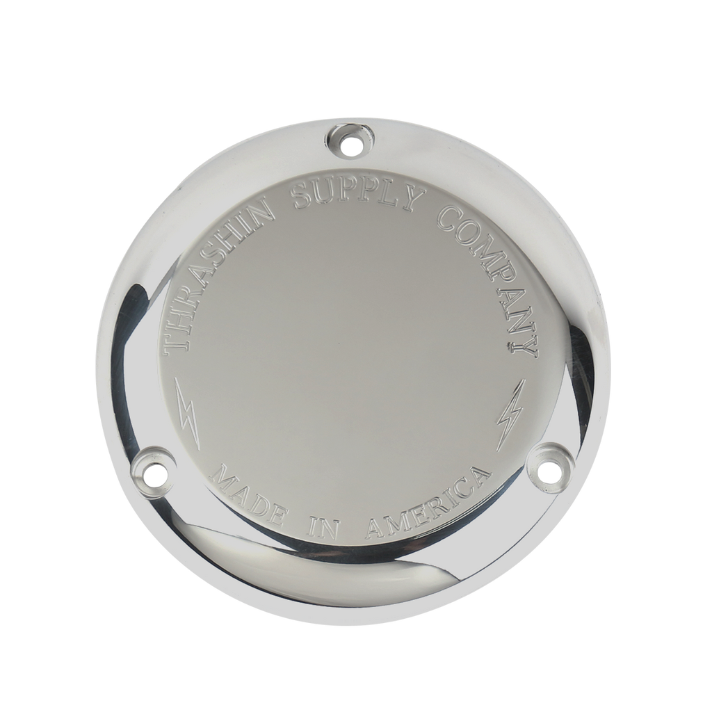 Evo Billet Derby Cover - Chrome – Thrashin Supply Evo Billet Derby Cover - Chrome – Thrashin Supply