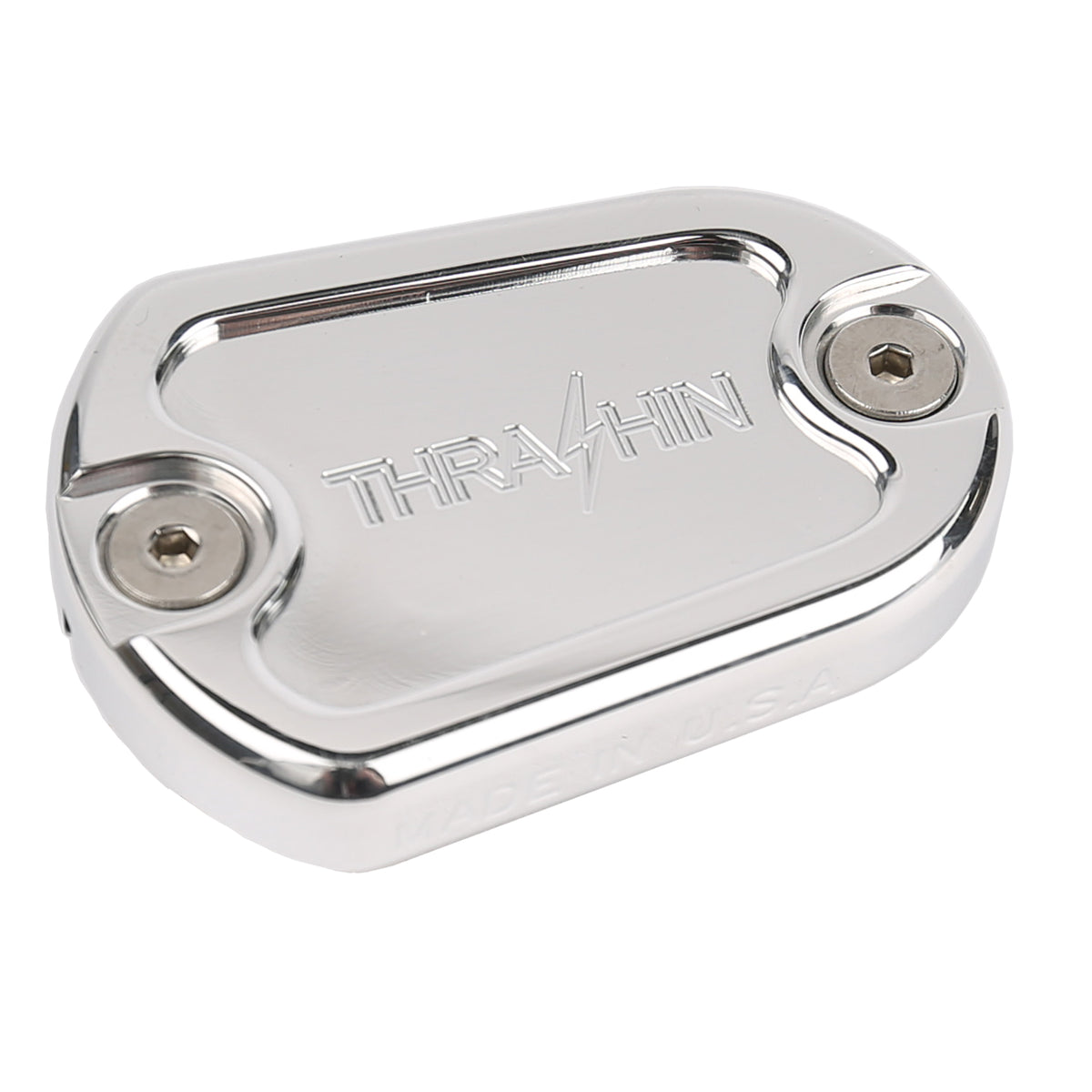 Polished Dished Rear Brake Reservoir Cap - Sportster
