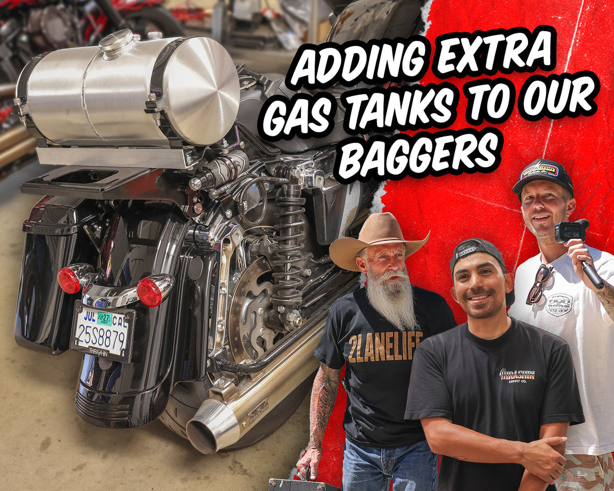 Adding Extra Gas Tanks To Our Baggers (To Ride Even Further!) - Vlog 278