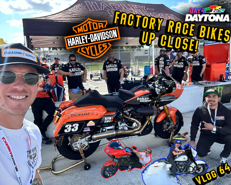 Harley-Davidson FACTORY Race Bikes - Daytona Day 4  - Vlog 64