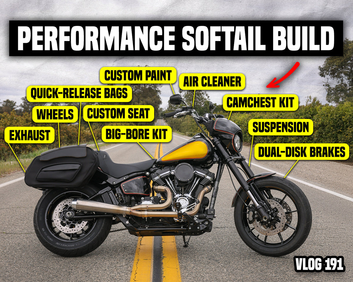 Turning a $6500 Harley Sport Glide into a Performance Softail Build (How You Can Too!) - Vlog 191