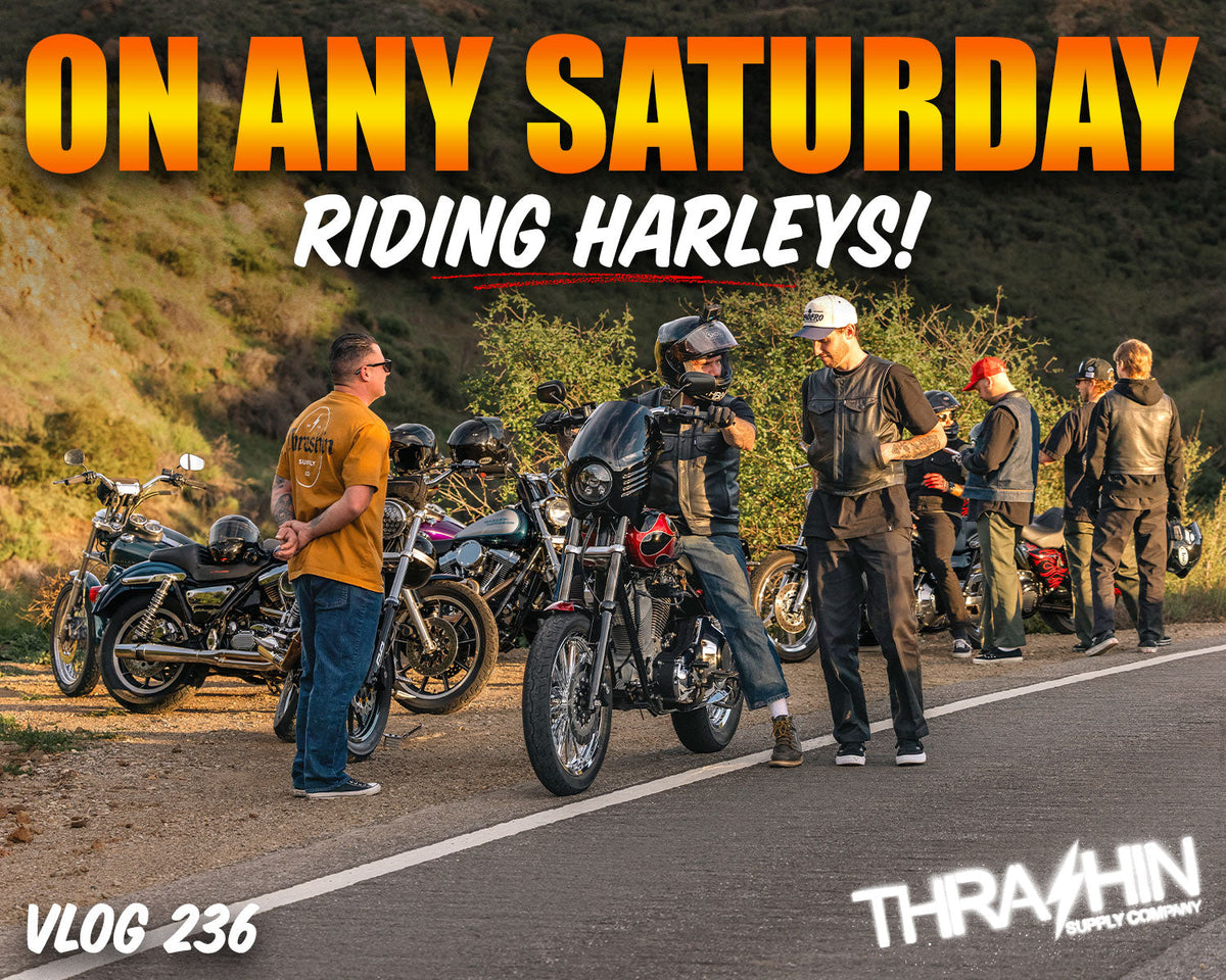 Saturday Harley Ride With The Boys! FXRS, DYNAS + 1 BAGGER - Vlog 236