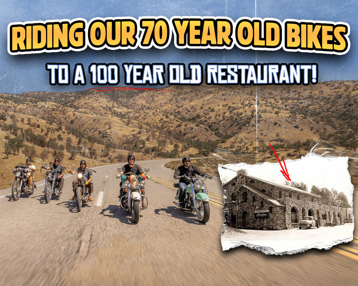Riding To a 100 Year Old Restaurant On Our 70 Year Old Harleys! - Vlog 253