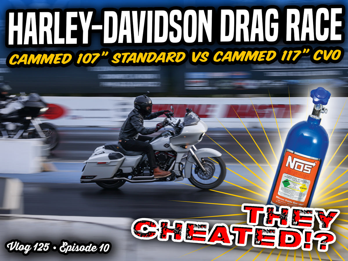 Harley Drag Race: Cammed 117" vs Cammed 107" vs Stock 2024 117"!