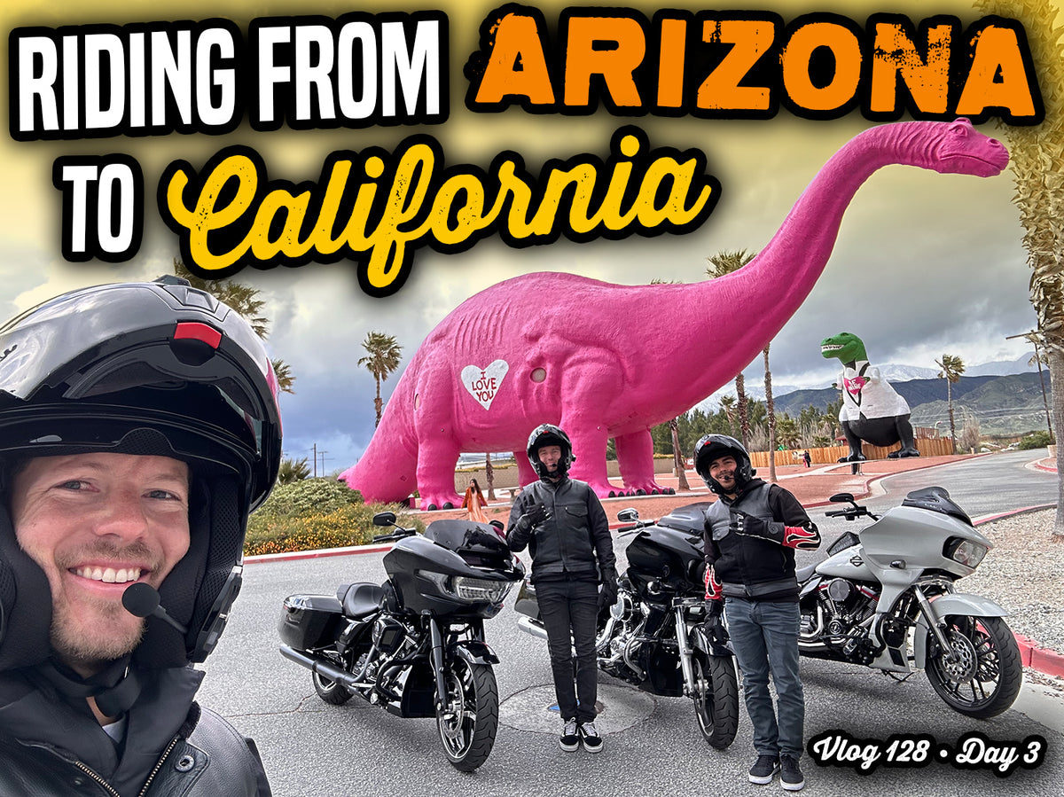 Riding Baggers from Arizona to California! | AZ Bike Week, Day 3 - Vlog 128