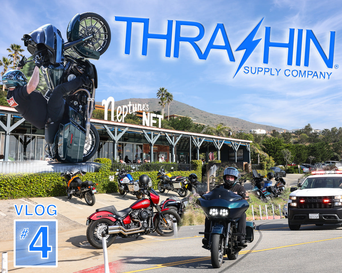 Harley Wheelies to Neptunes Net - Thrashin Vlog #4