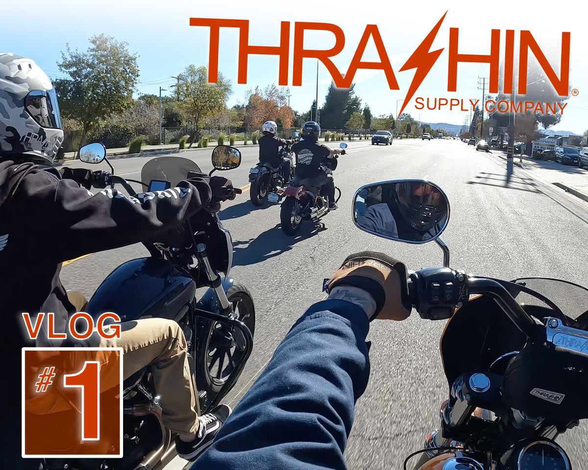 Riding Harley Davidsons To Lunch - Thrashin Vlog #1