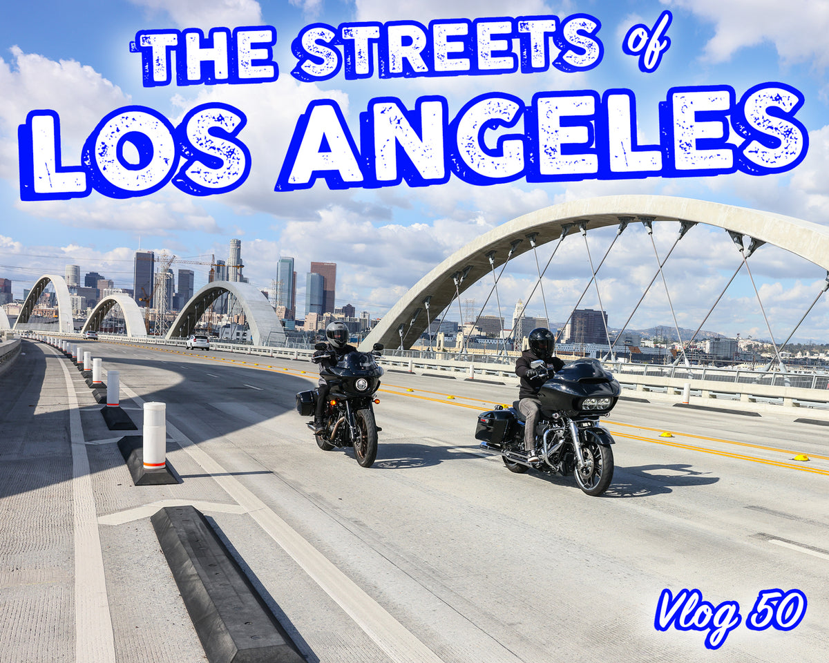 Downtown Los Angeles on our Harley-Davidson's - Vlog 50