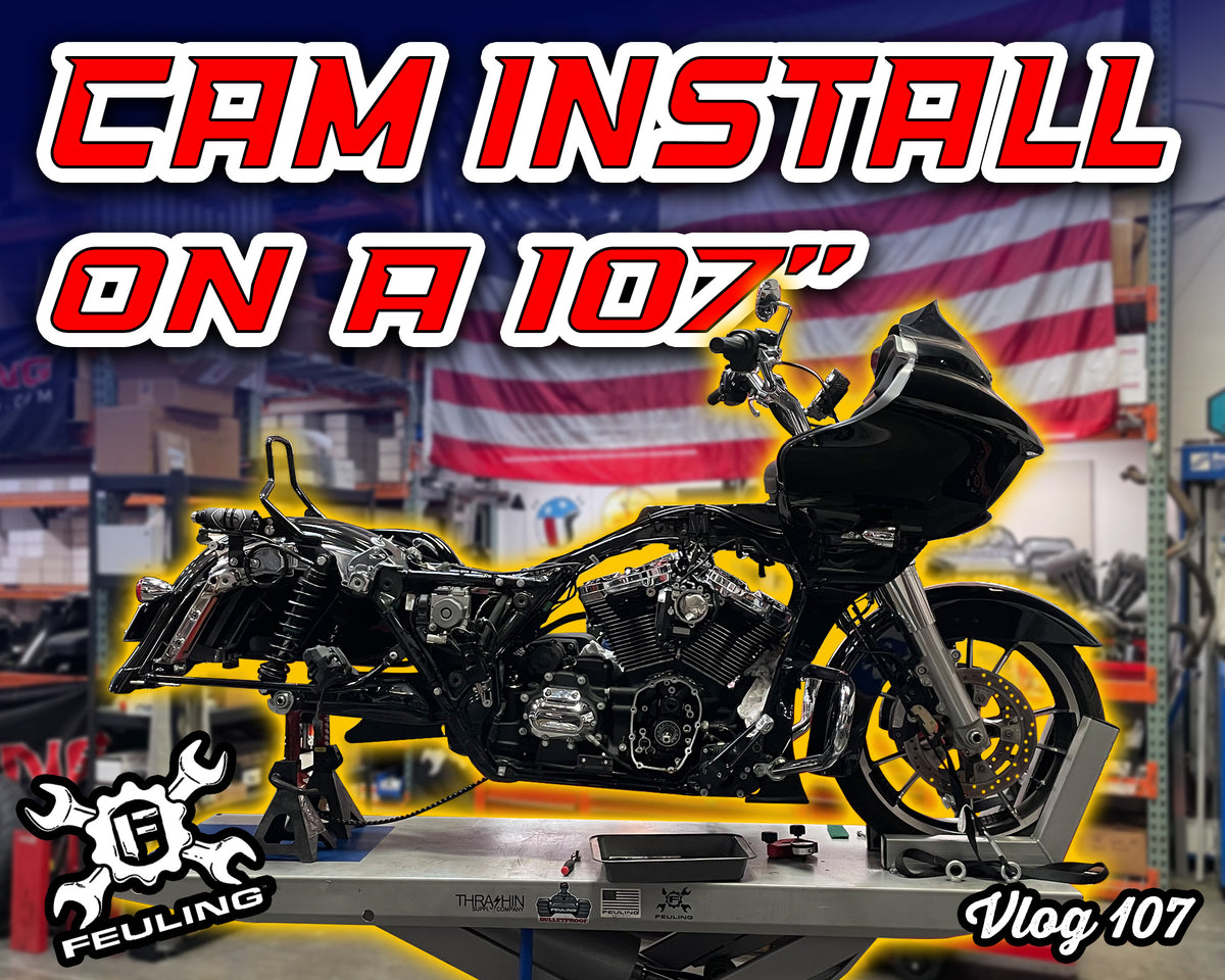Harley Road Glide 107" Cam Install (Battle of the Baggers EP.3) - Vlog 107