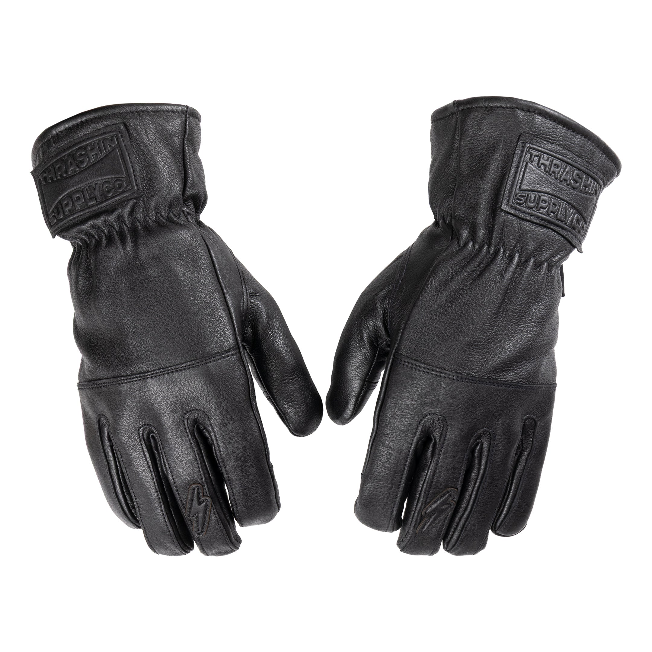 THRASHIN SUPPLY エース ローパー 防寒 レザーグローブ バイク用 Thrashin Supply® Ace Roper Glove - Leather - Black