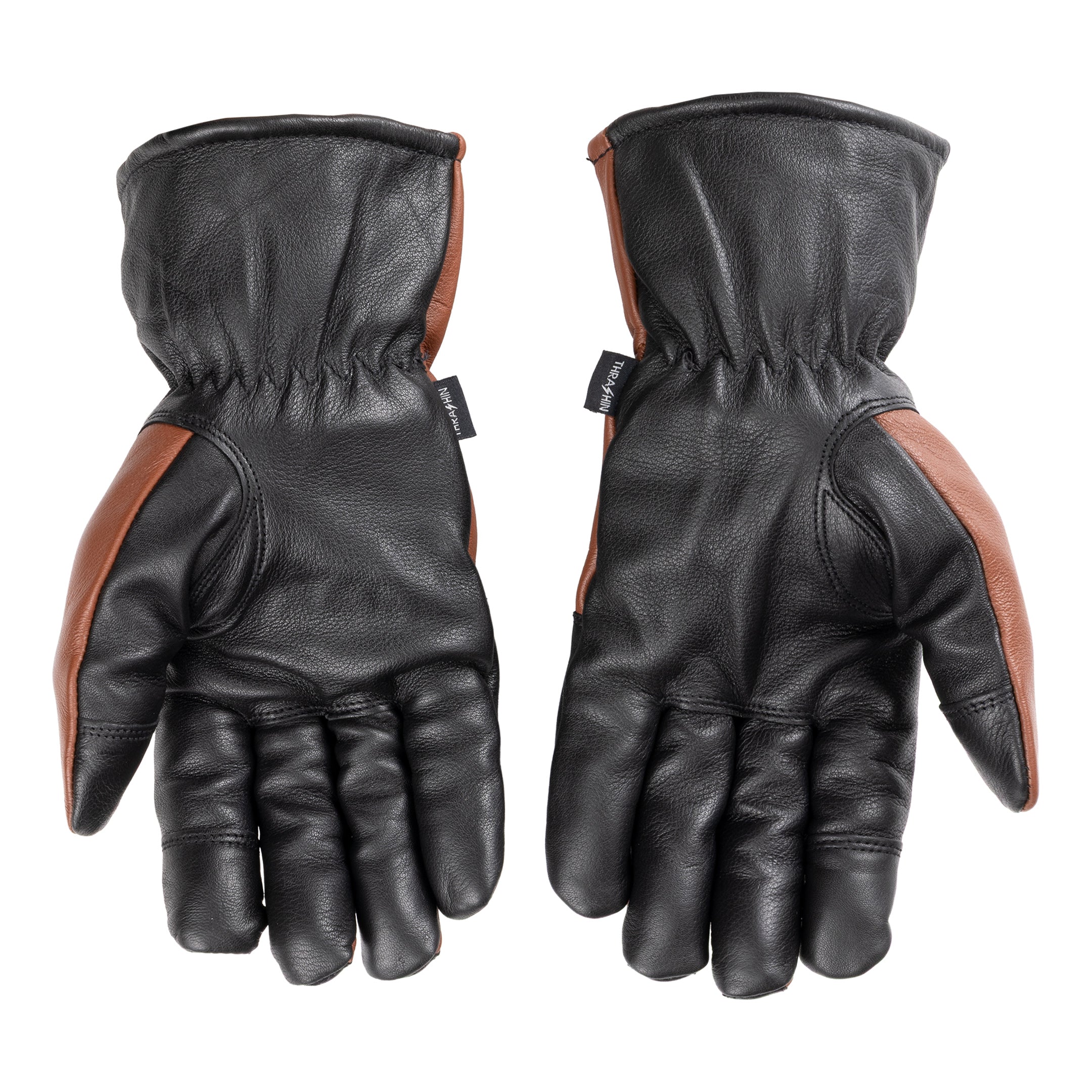 THRASHIN SUPPLY エース ローパー 防寒 レザーグローブ バイク用 Thrashin Supply® Ace Roper Glove - Leather - Black / Brown
