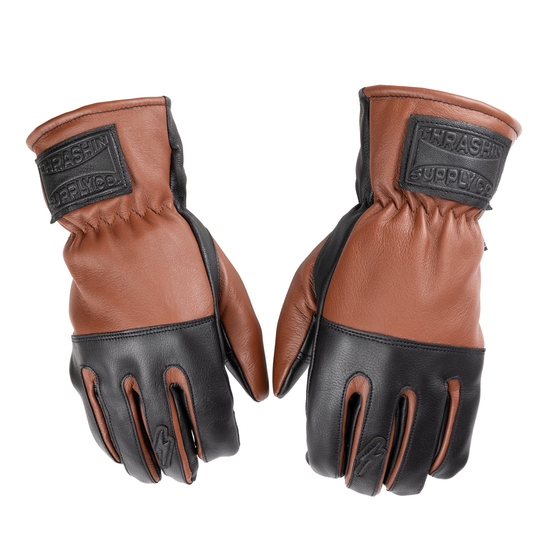 Thrashin Supply® Ace Roper Glove - Leather - Black / Brown