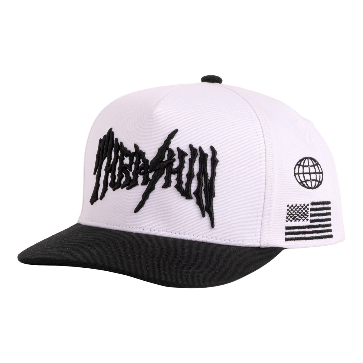 Alloy Snapback - White / Black (Estimated Ship Date: 11/22)