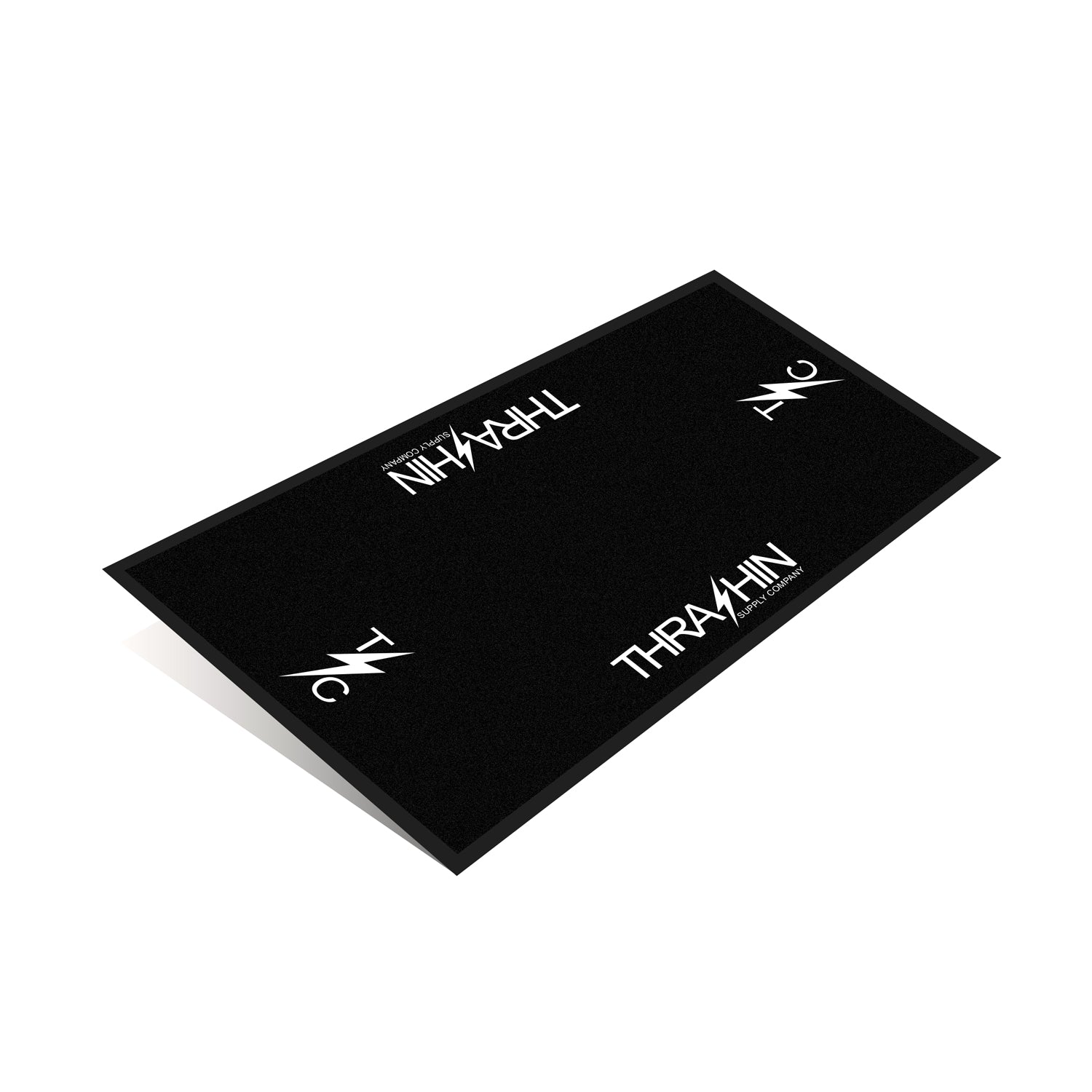 OG Logo - Carpeted Rubber Bike Mat - 8' x 3.5' – Thrashin Supply