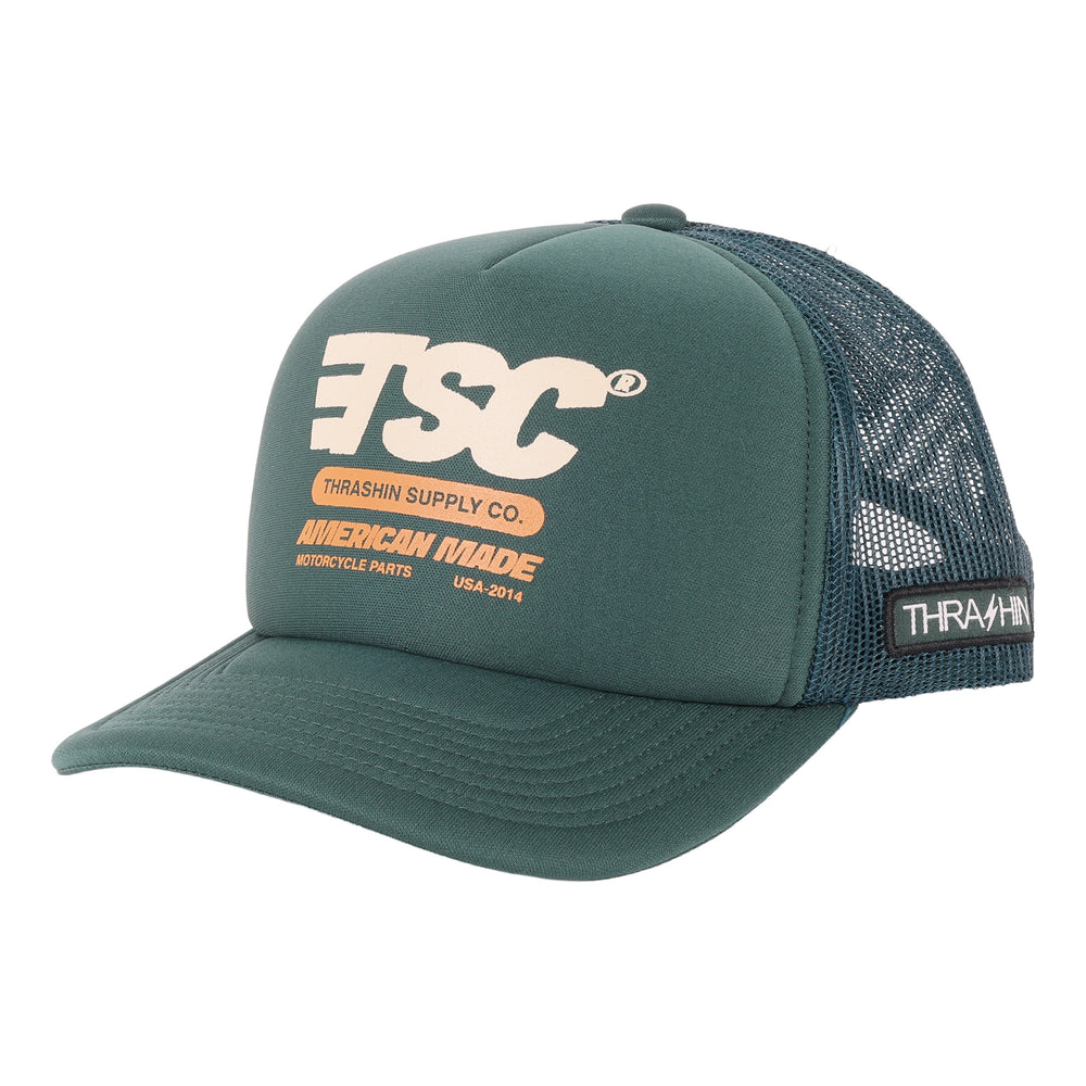 Thrashin Supply® Caliper Foam Trucker Snapback - Green