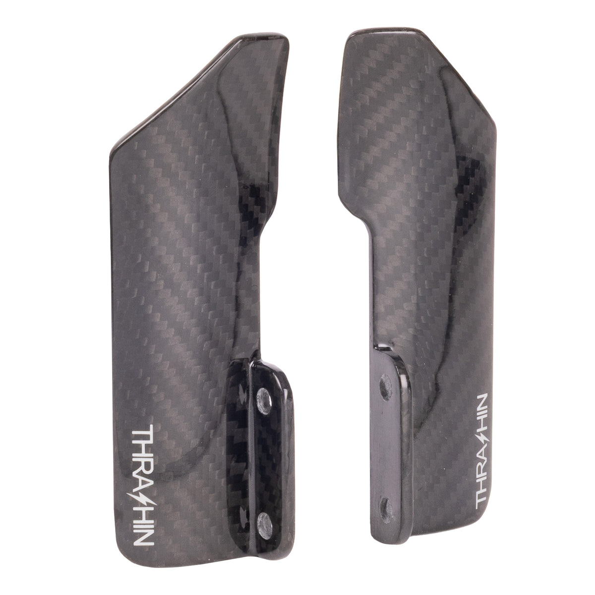 Inverted Bagger Fork Guard - Gloss Twill Weave Carbon