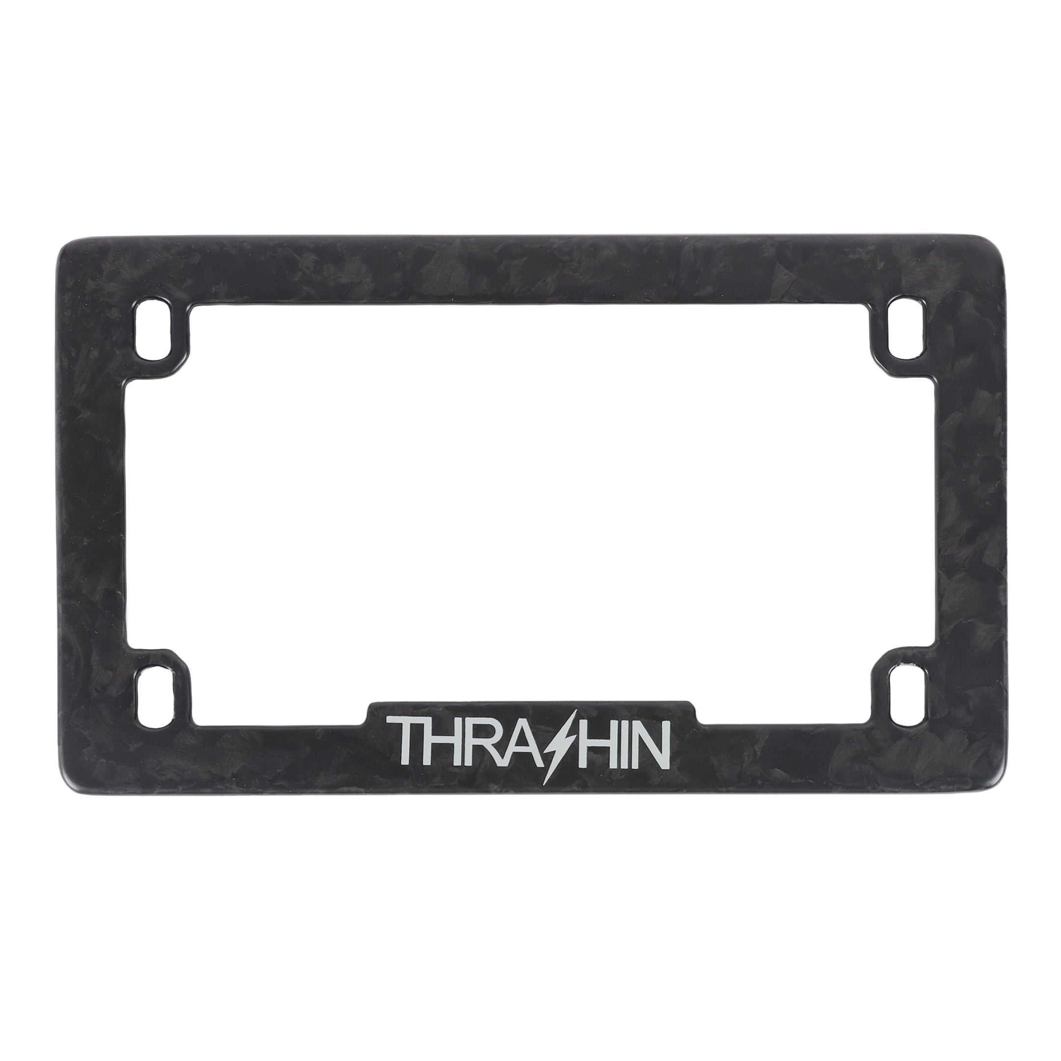 Carbon Fiber License Plate Frame - Matte Forged – Thrashin Supply