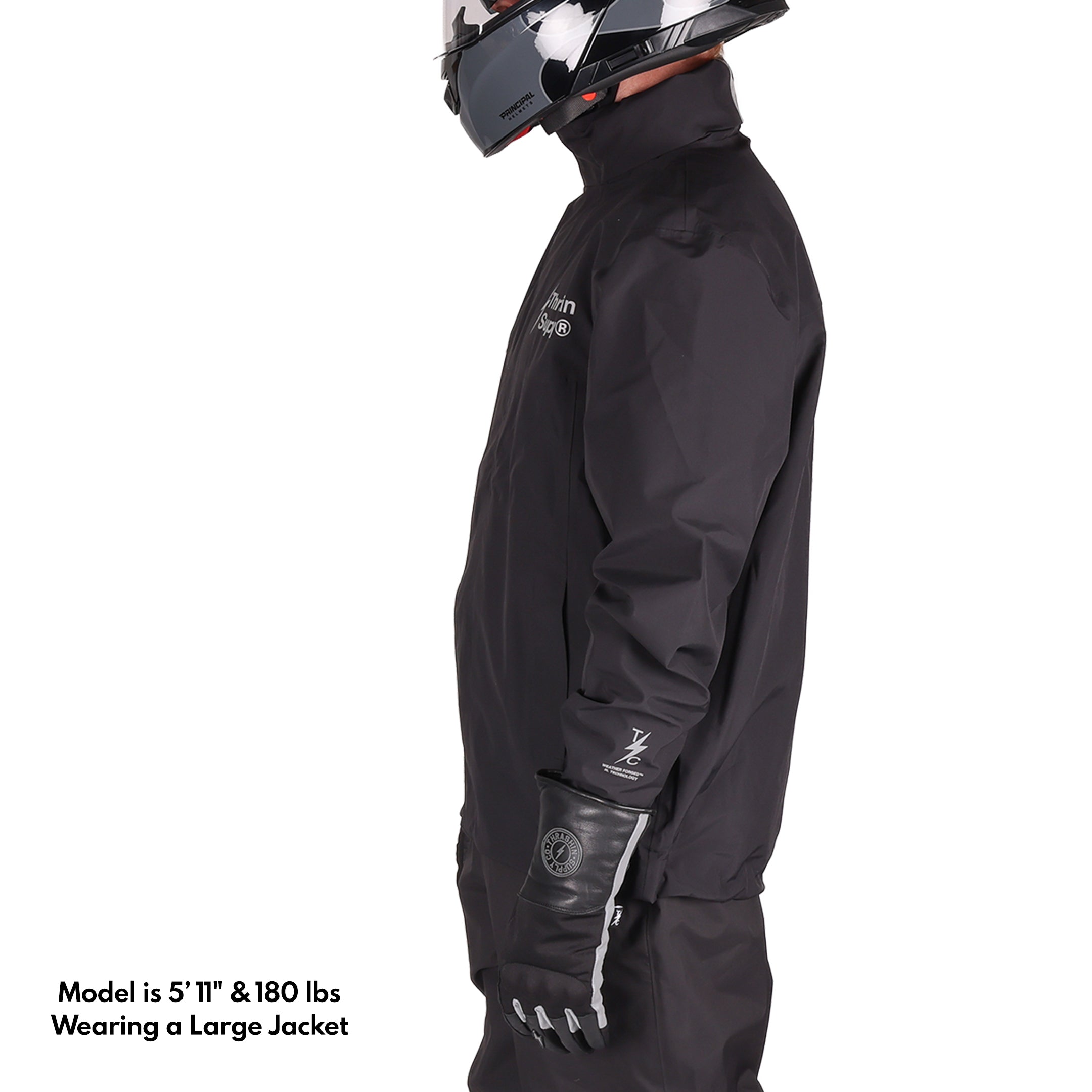 Thrashin Supply® Defender Waterproof Motorcycle Rain Jacket