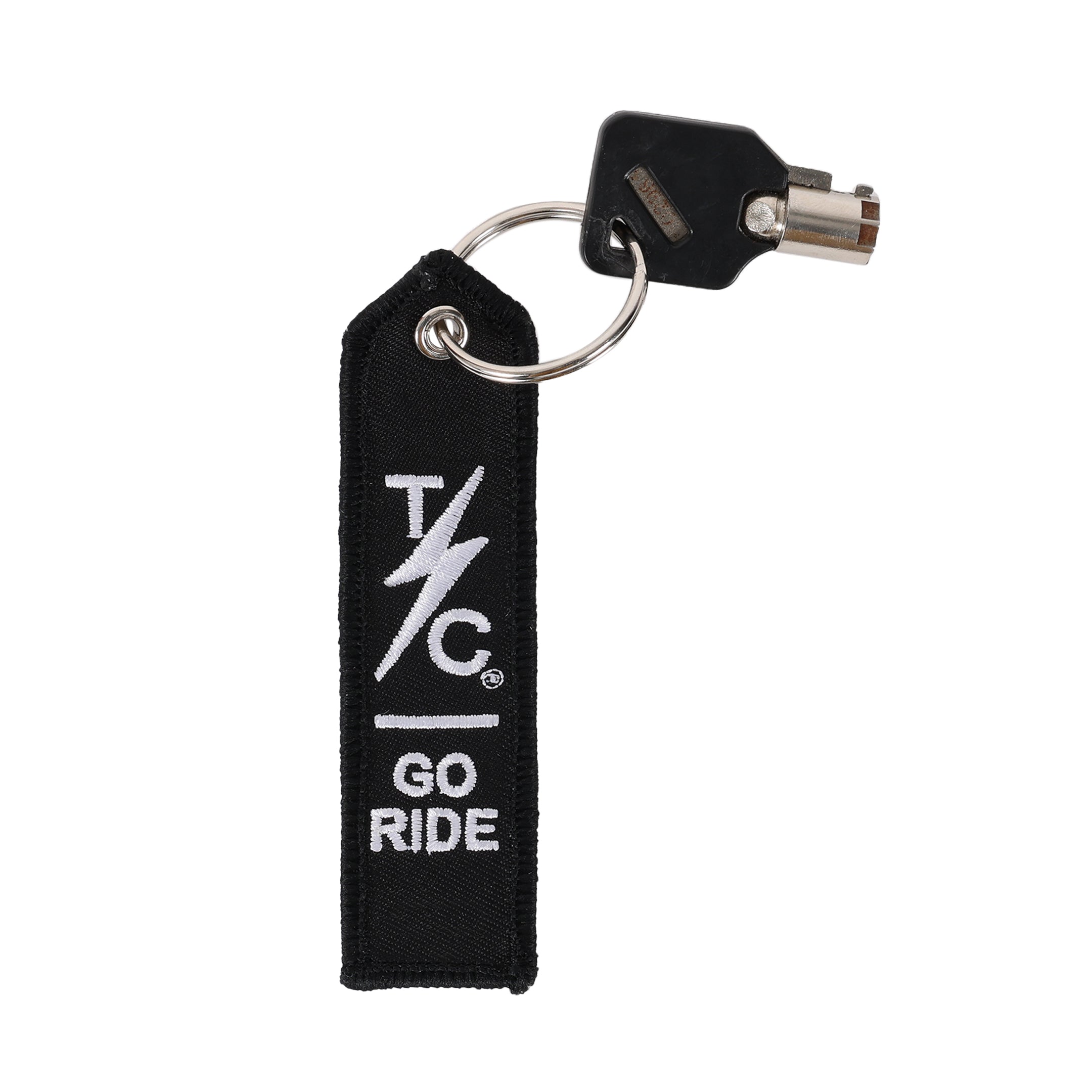 Thrashin Supply Co. Go Ride Flight Tag Keychain - Black