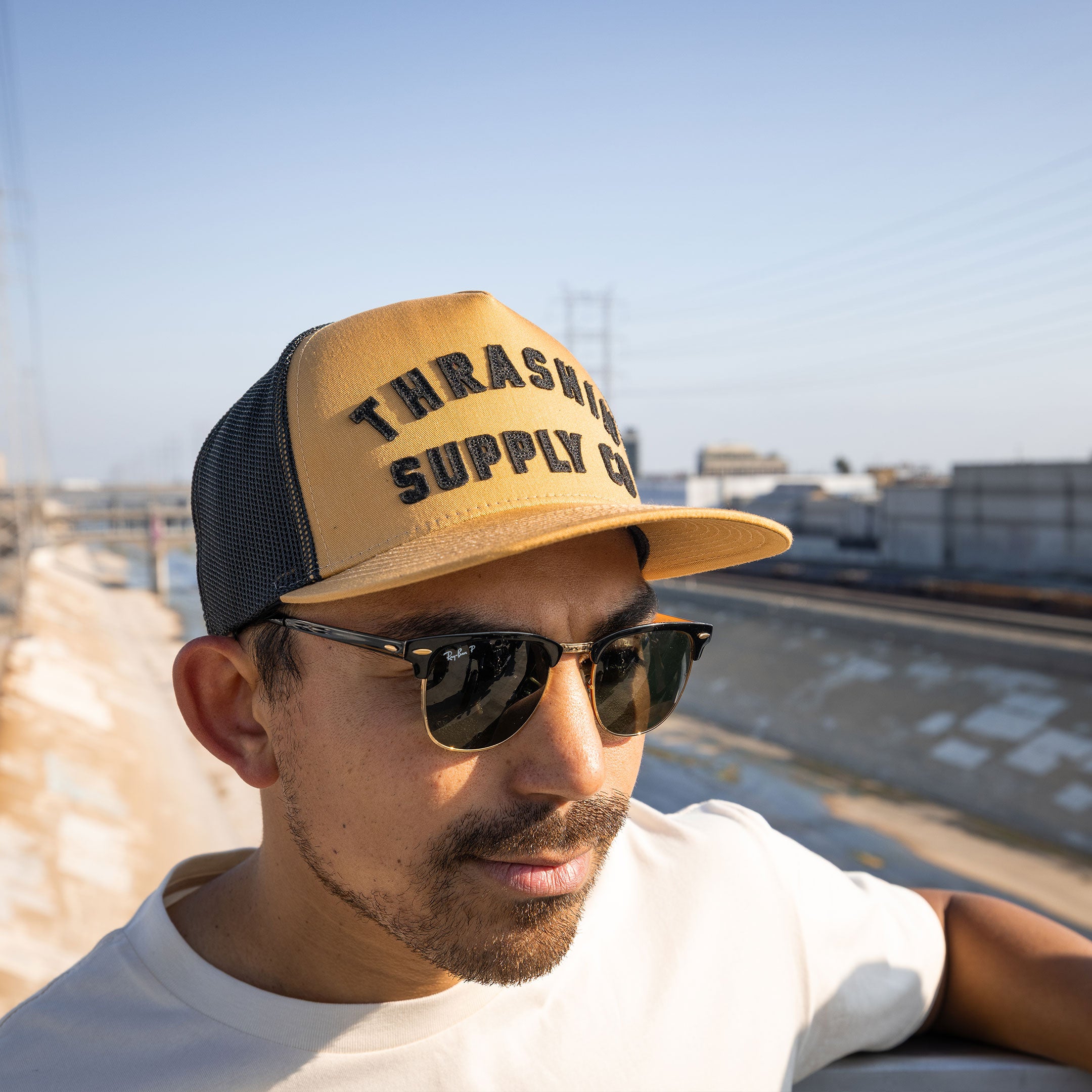 Thrashin Supply® Foundation Trucker Snapback - Vintage Gold