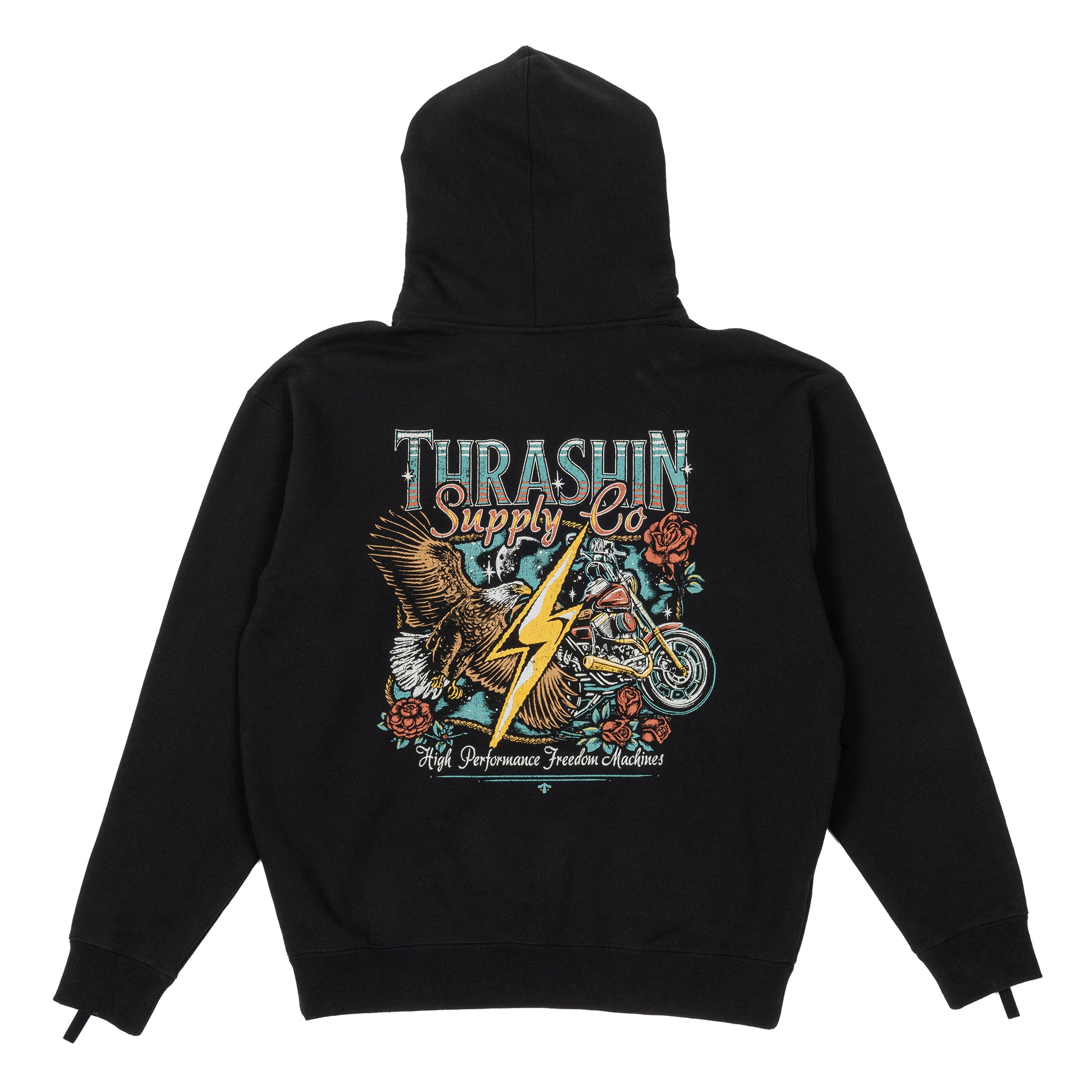 Thrashin Supply Co. Freedom Pull-Over Hoodie - Black