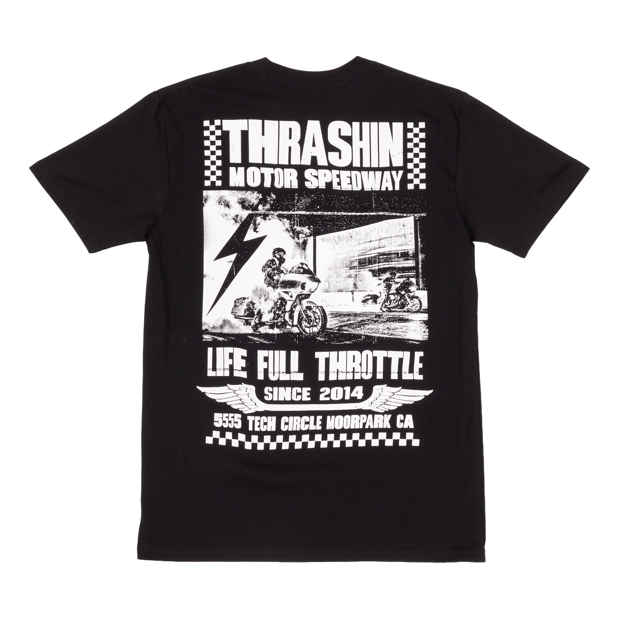 Thrashin Supply® Full Throttle Tee - Premium - Black