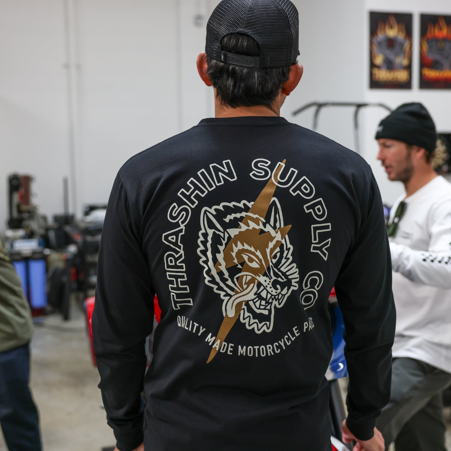 Wolf Long Sleeve - Premium - Black – Thrashin Supply