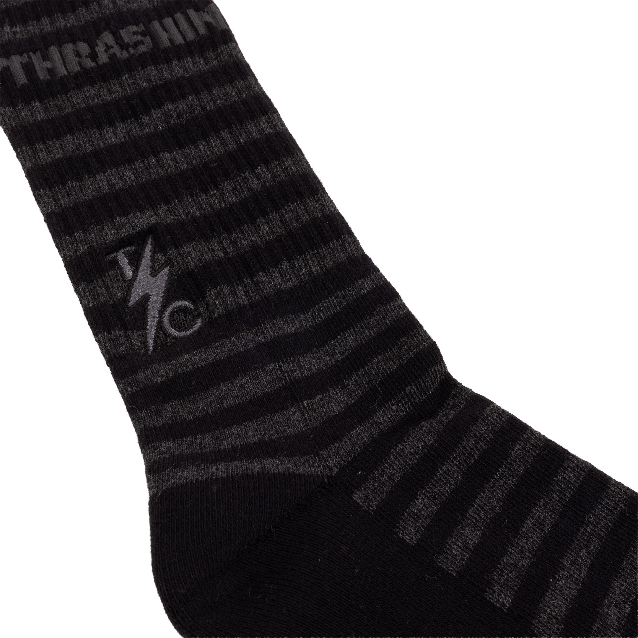 Thrashin Supply® Jail Break Socks - Black / Grey