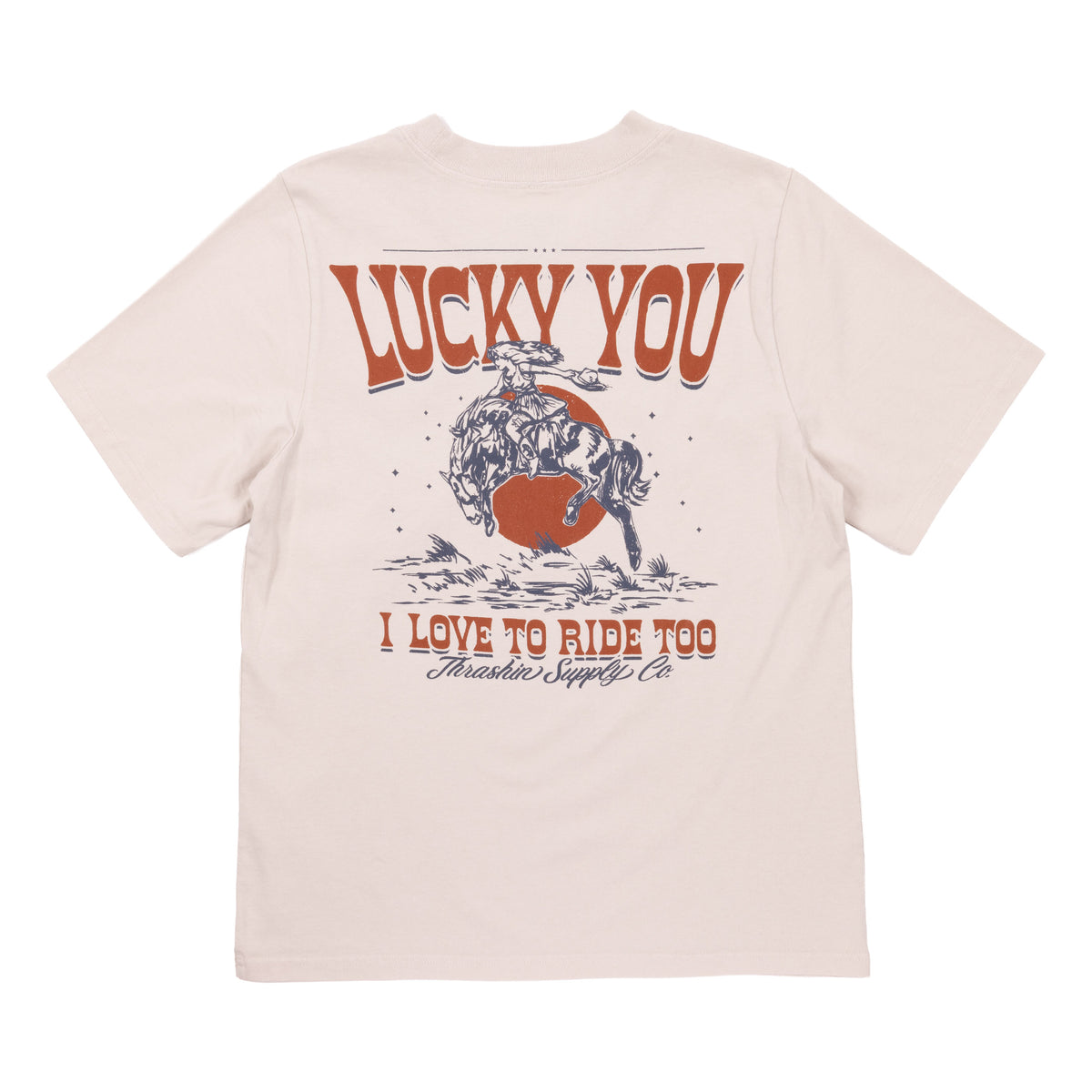 Lucky You - Women's Tee - Faded Bone