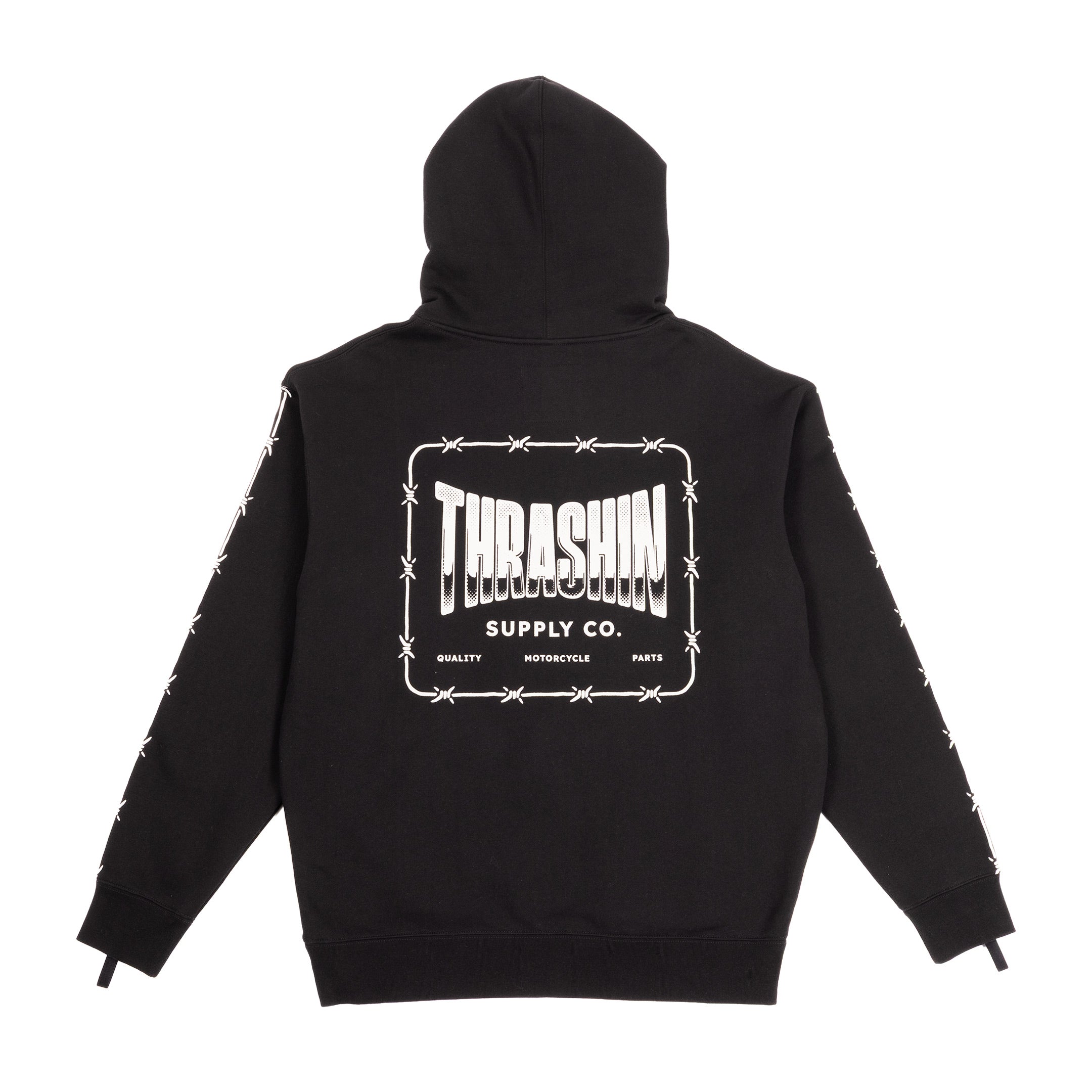 Thrashin Supply Co. Wire Pull-Over Hoodie - Black