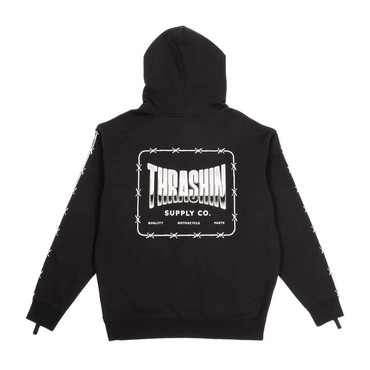 Wire Pull-Over Hoodie - Black