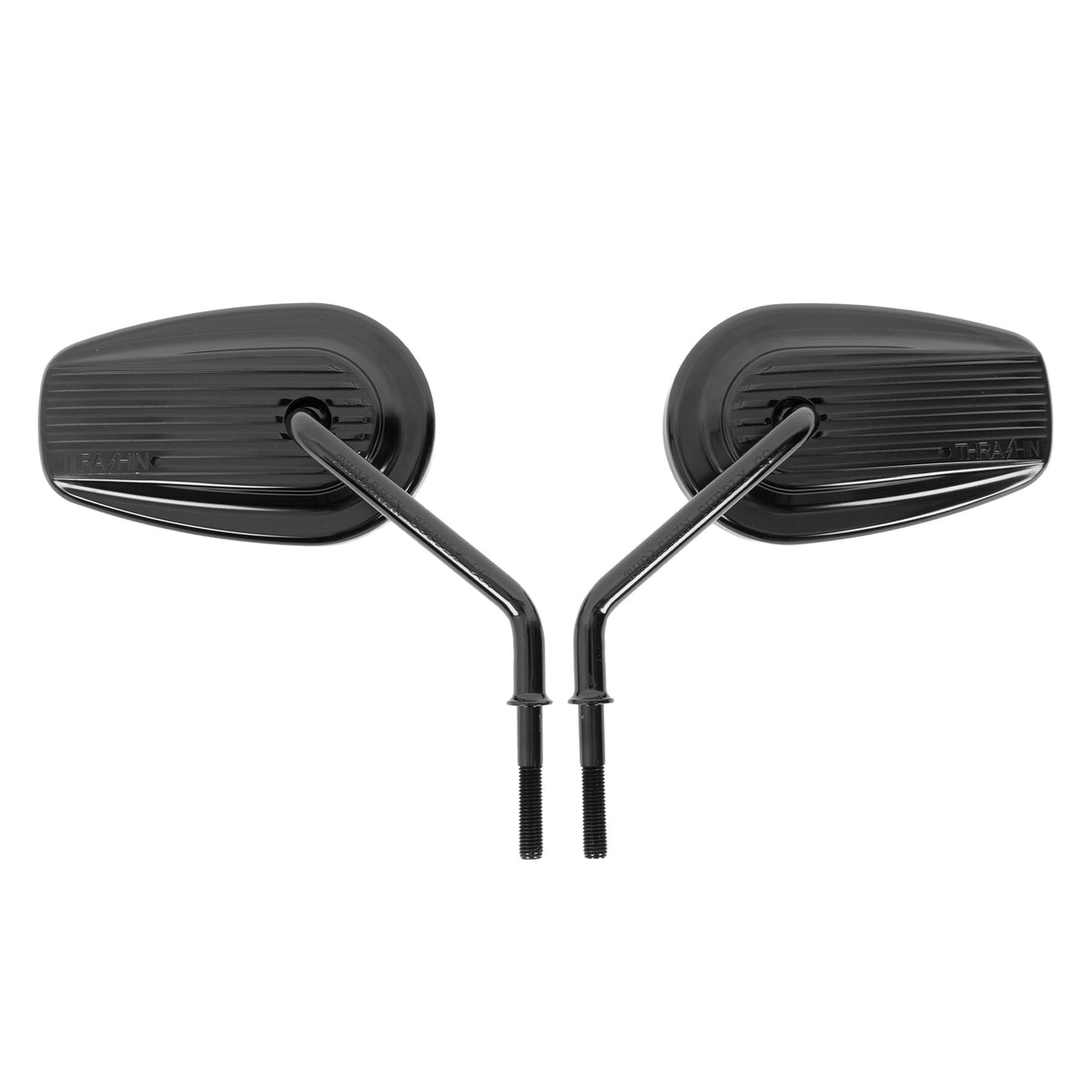 Billet Mini Mirrors | Finned - Black