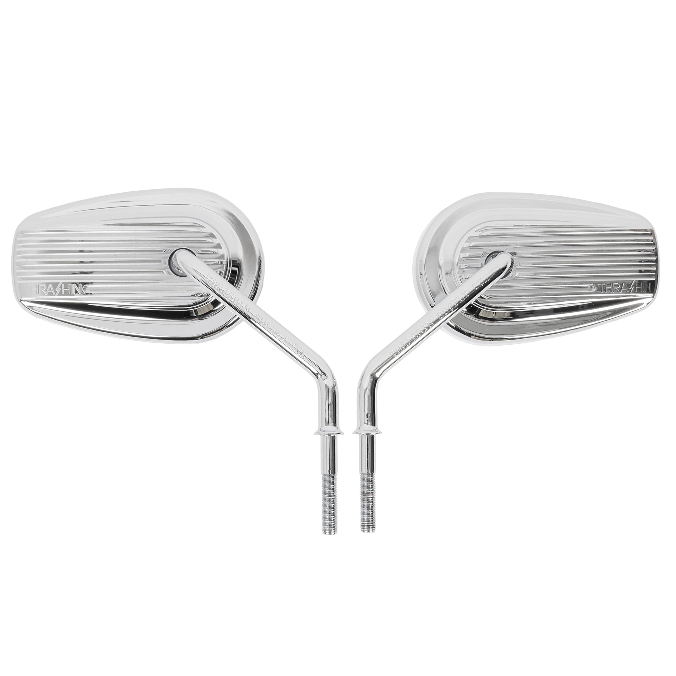 Thrashin Supply® Chrome Billet Mini Mirrors for Harley-Davidson