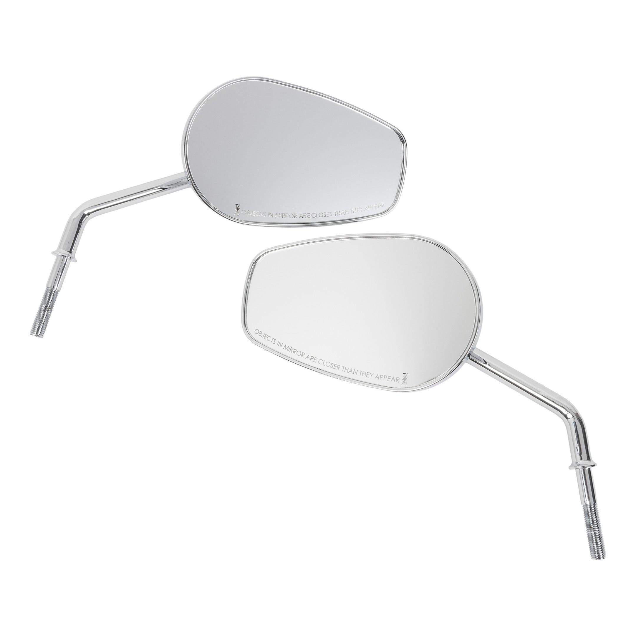 Thrashin Supply® Chrome Billet Mini Mirrors for Harley-Davidson