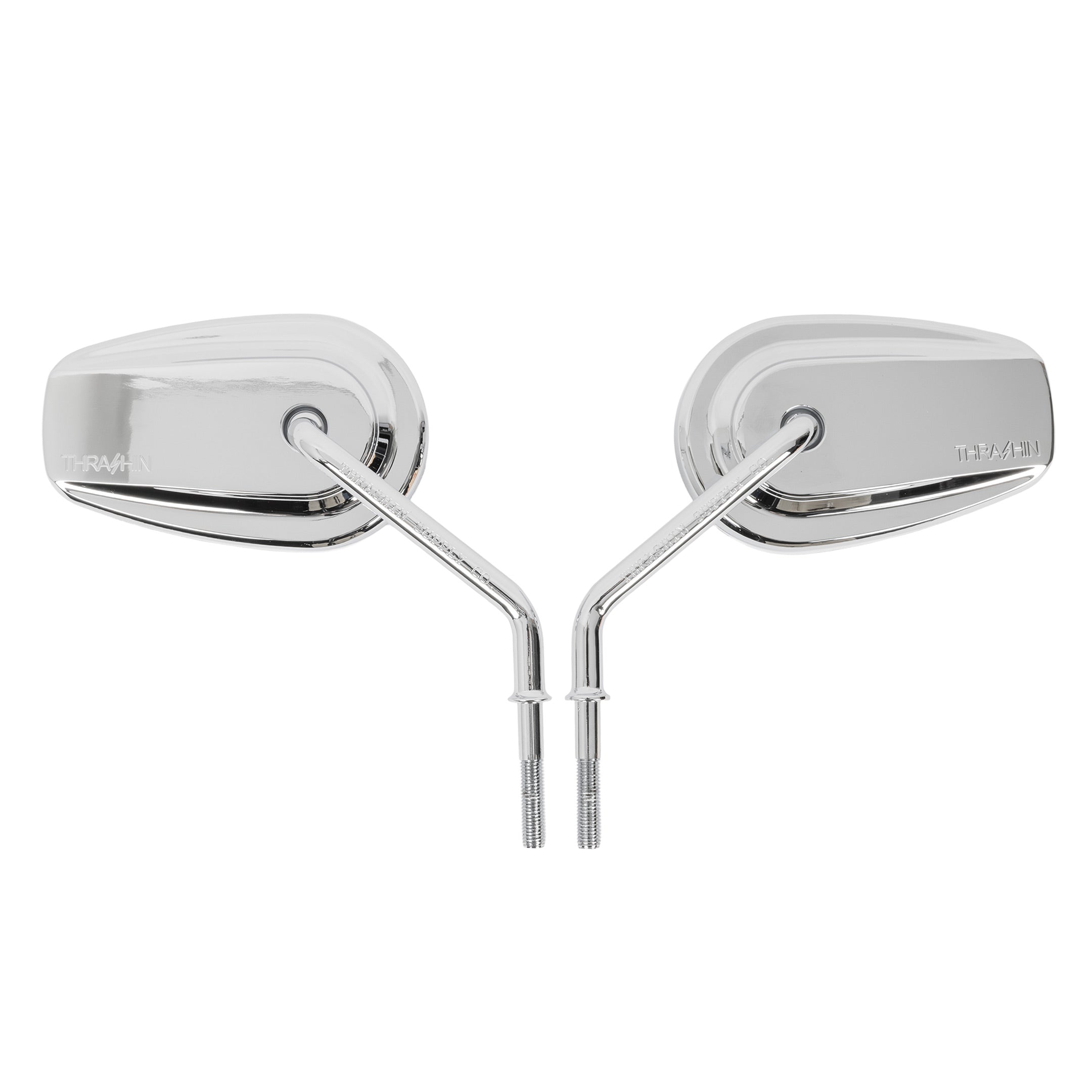 Thrashin Supply® Chrome Billet Mini Mirrors for Harley-Davidson