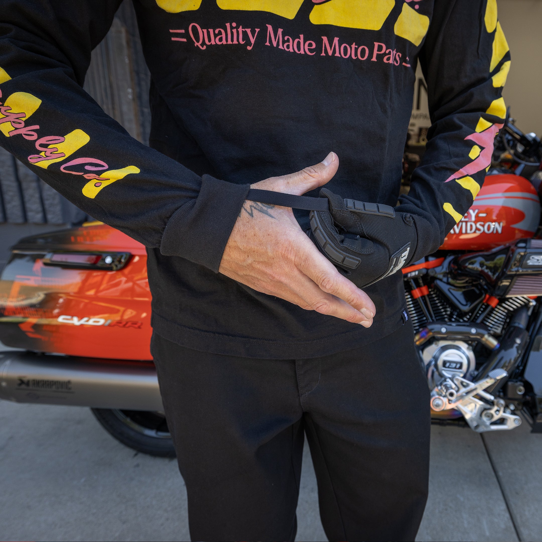 Thrashin Supply® Moto Long Sleeve - Premium - Black