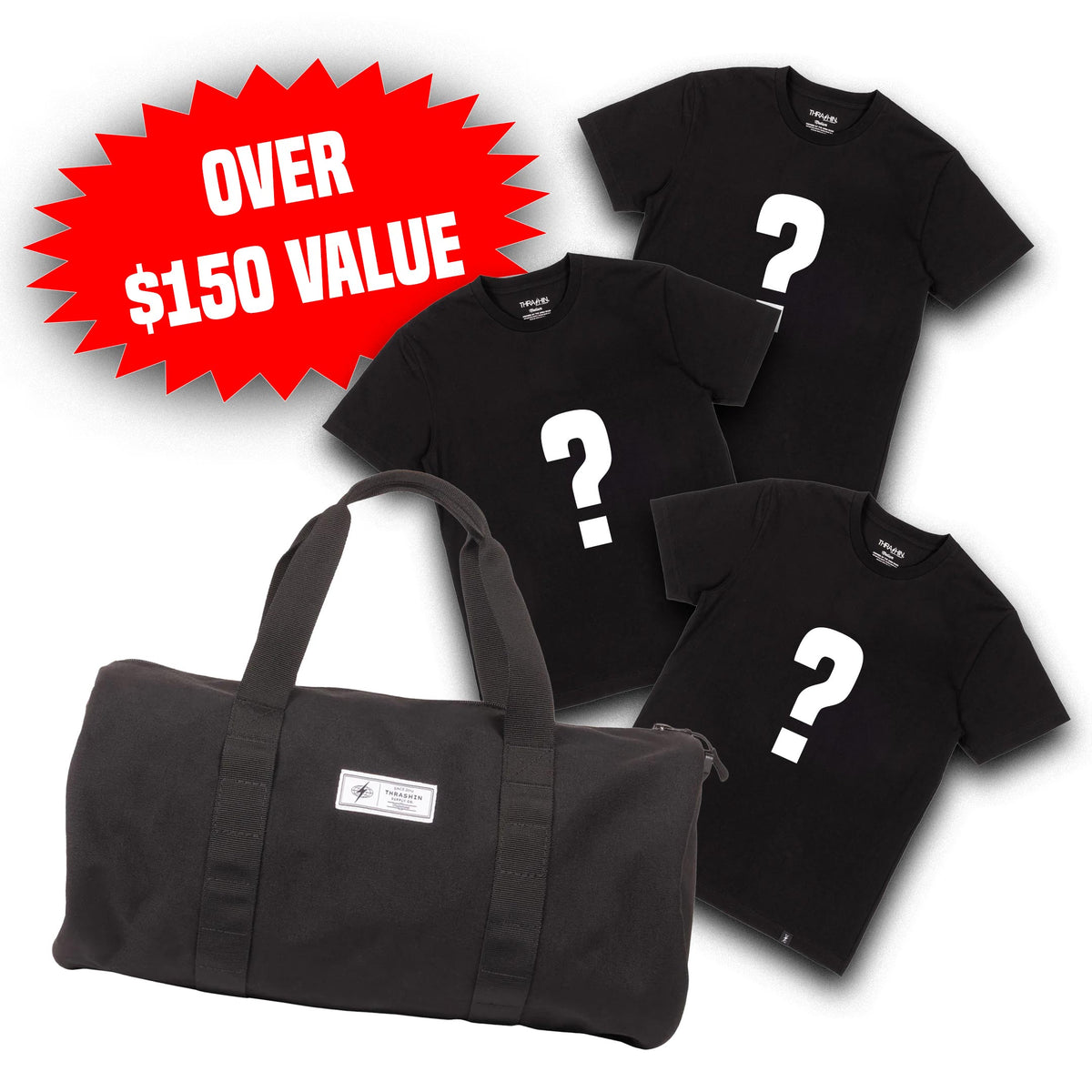 Duffle Bag + 3 T-Shirt Bundle!