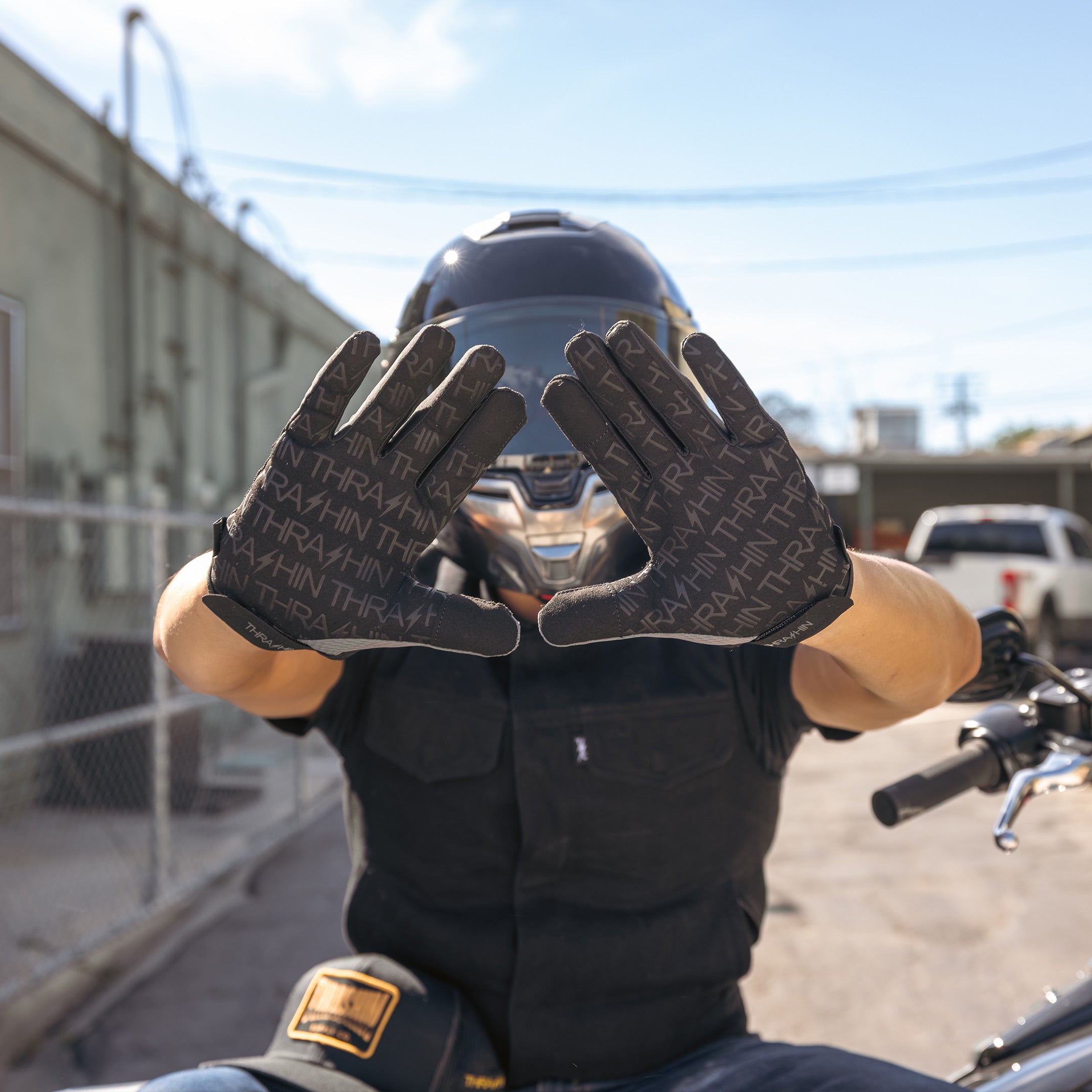 Thrashin Supply Co. Official Stealth Gloves - Black