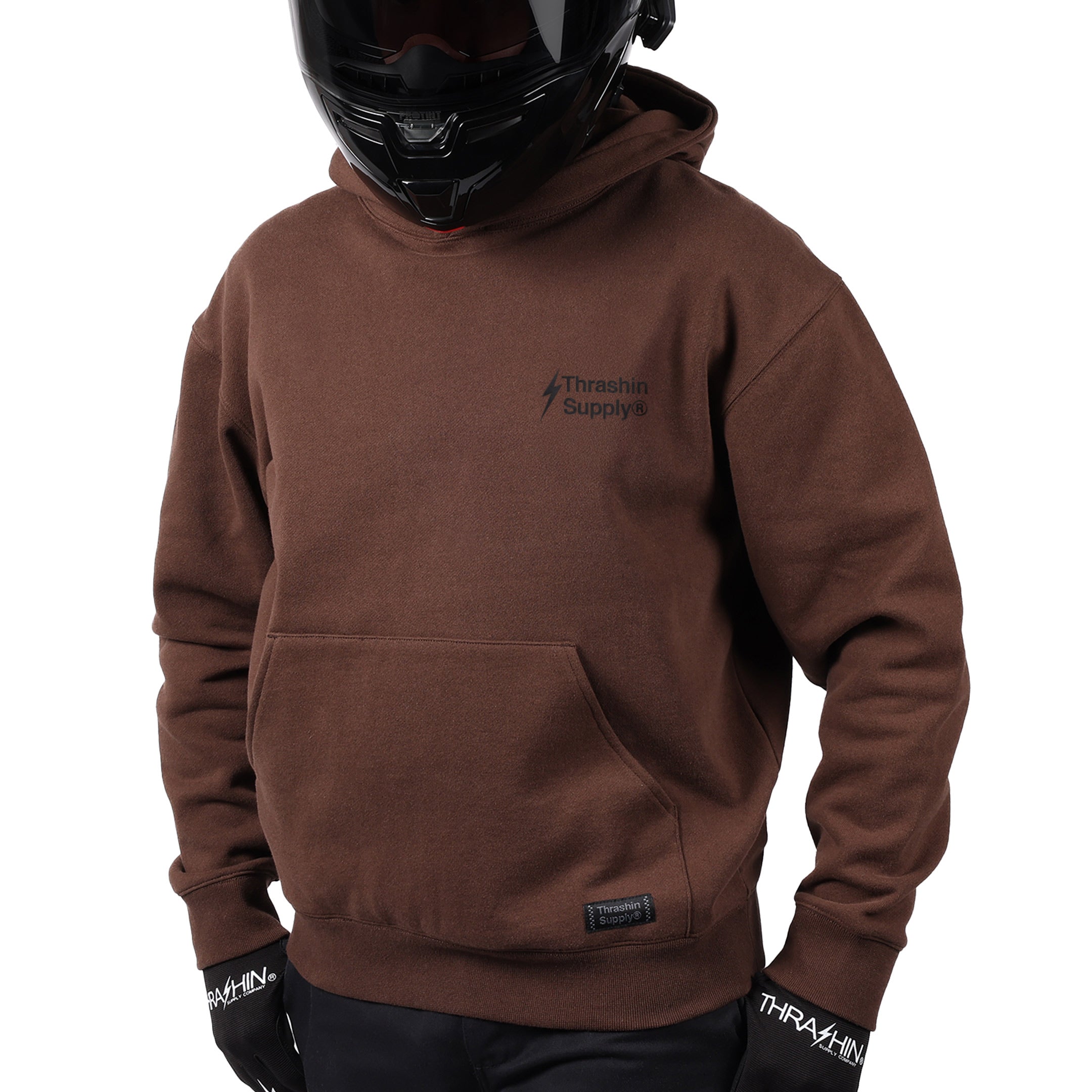 Thrashin Supply Co. Official Pull-Over Hoodie - Brown
