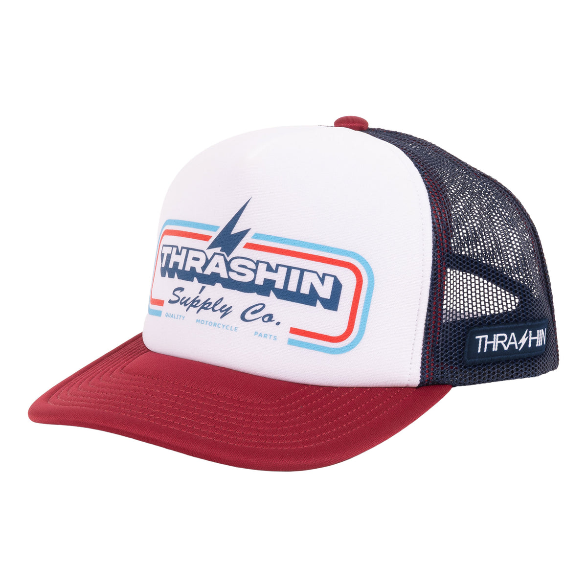 Thrashin Supply® Rewind Foam Trucker Snapback Red/White/Blue
