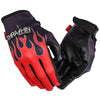 Stealth - Leather Palm - Flame - Red
