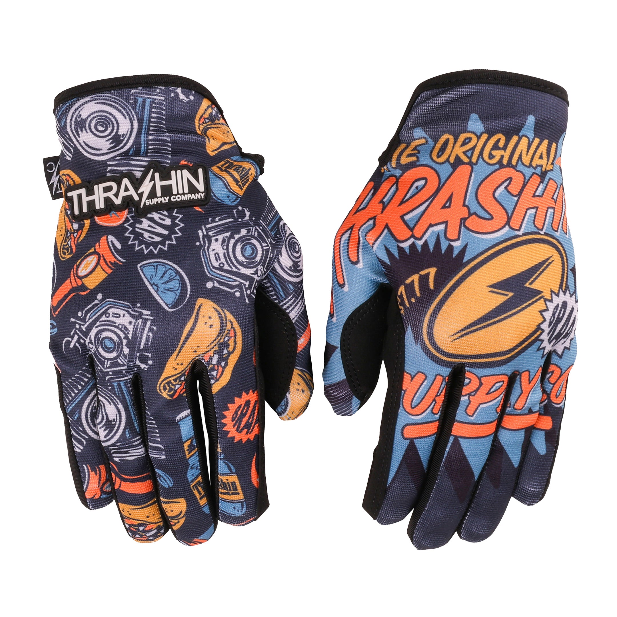 Thrashin Supply Co. Skeleton Stealth Gloves - Limited Edition Thrashin Supply Co. Skeleton Stealth Gloves - Limited Edition