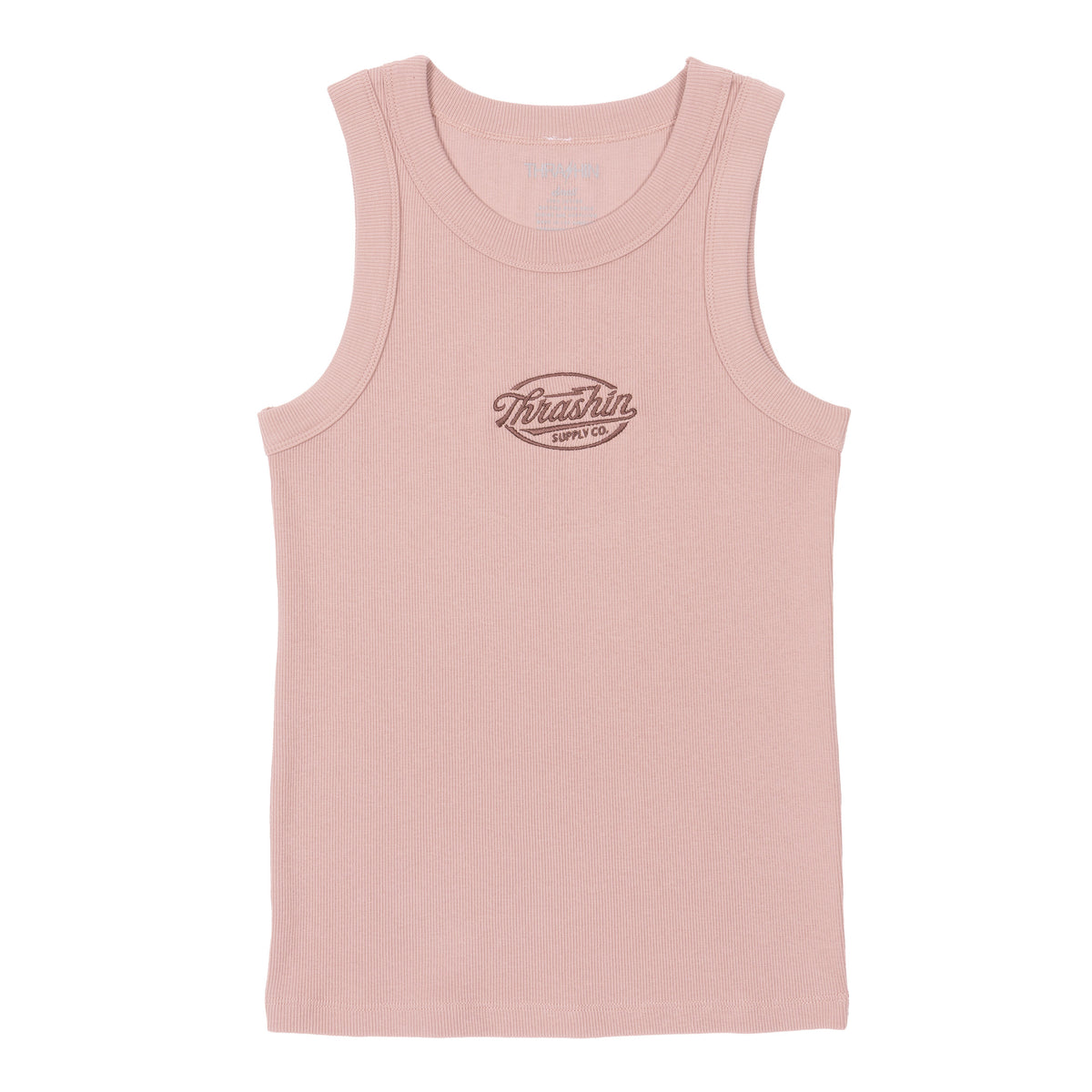 Script - Women's Ribbed Tank - Hazy Pink