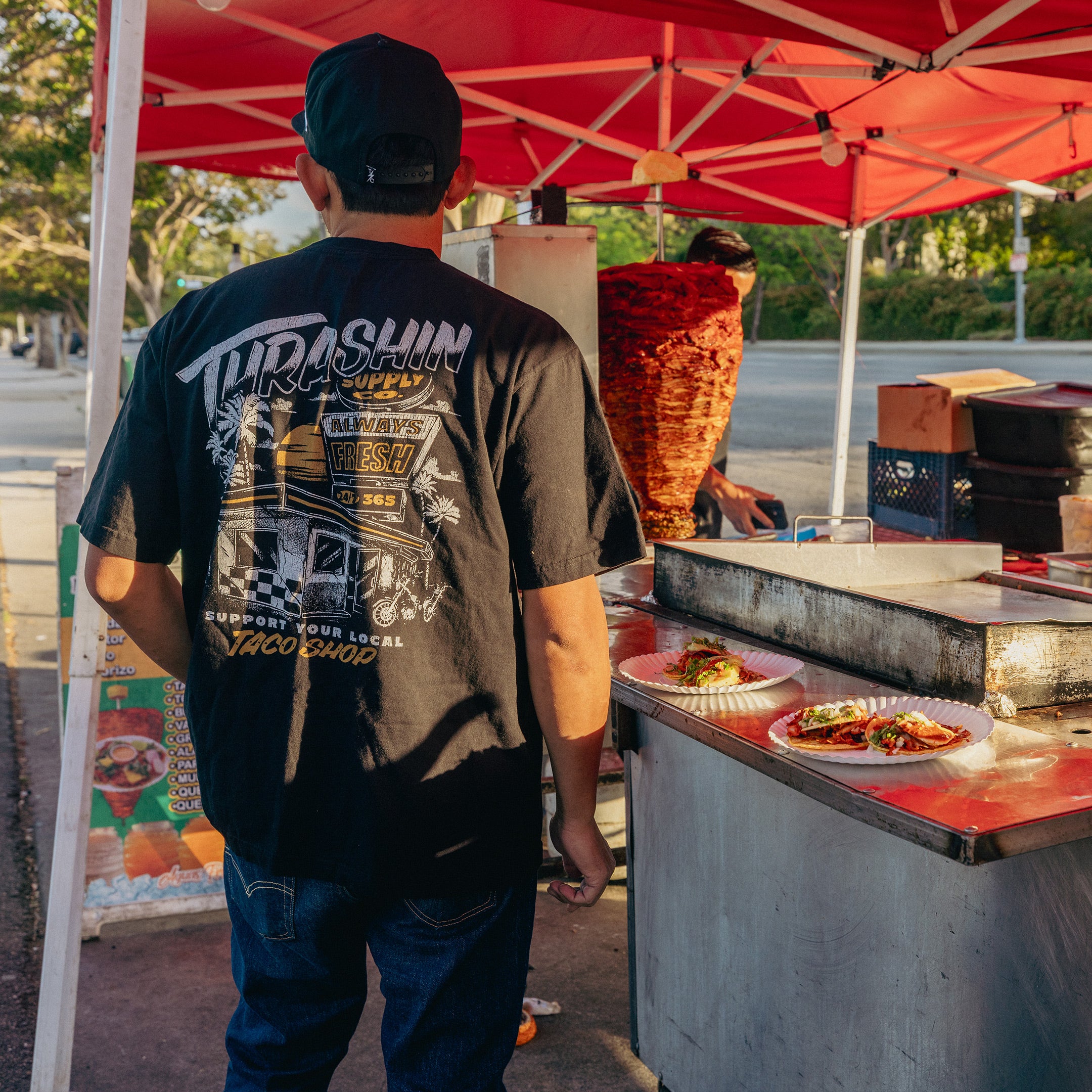 THRASHIN SUPPLY® Taco Shop Support Tee - Black – Thrashin Supply